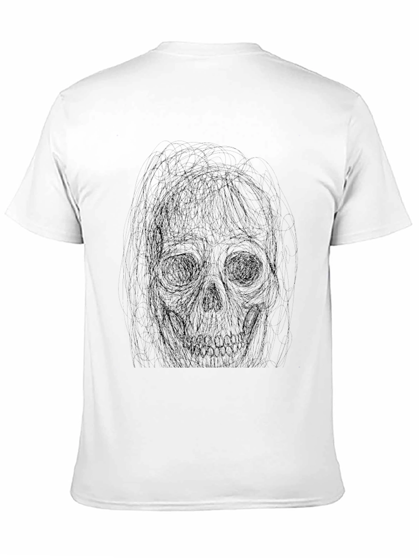 Skull Sketch Tee - Dark Graphic T-Shirt