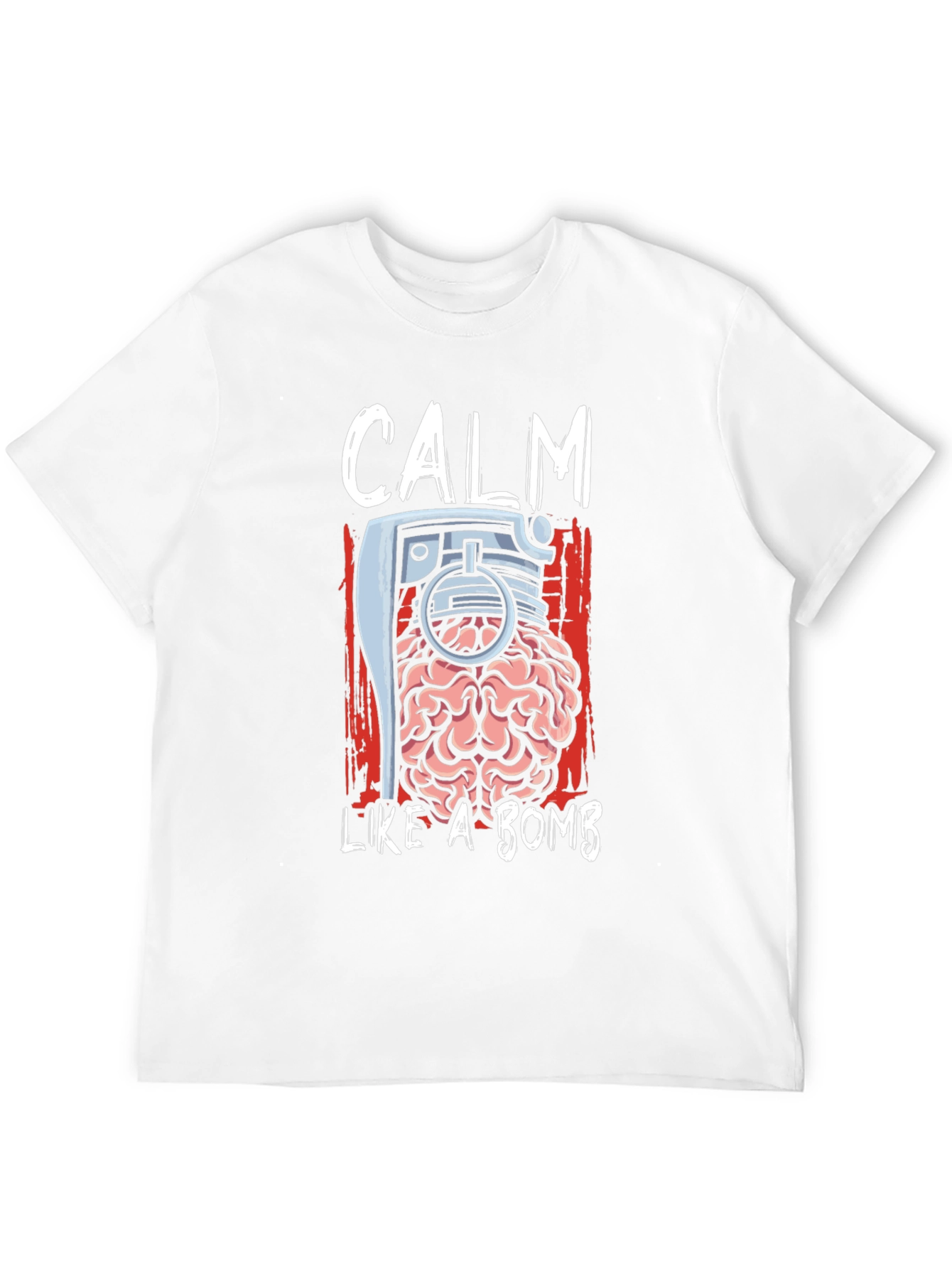 Calm Like a Bomb Brain Grenade T-Shirt