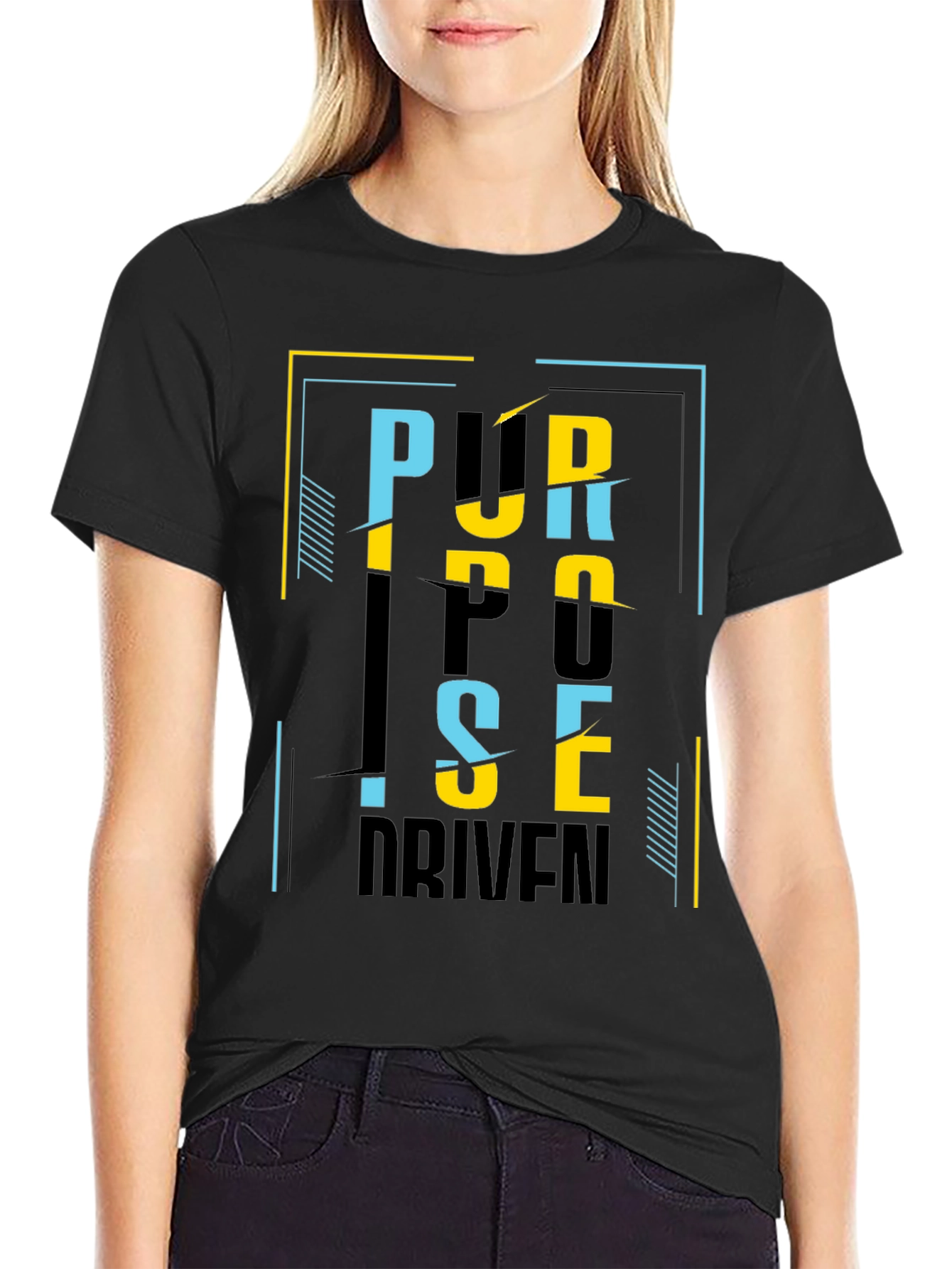 Purpose Driven Graphic Black T-Shirt