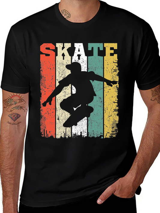 Retro Skate T-Shirt - Vintage Skateboarder Tee