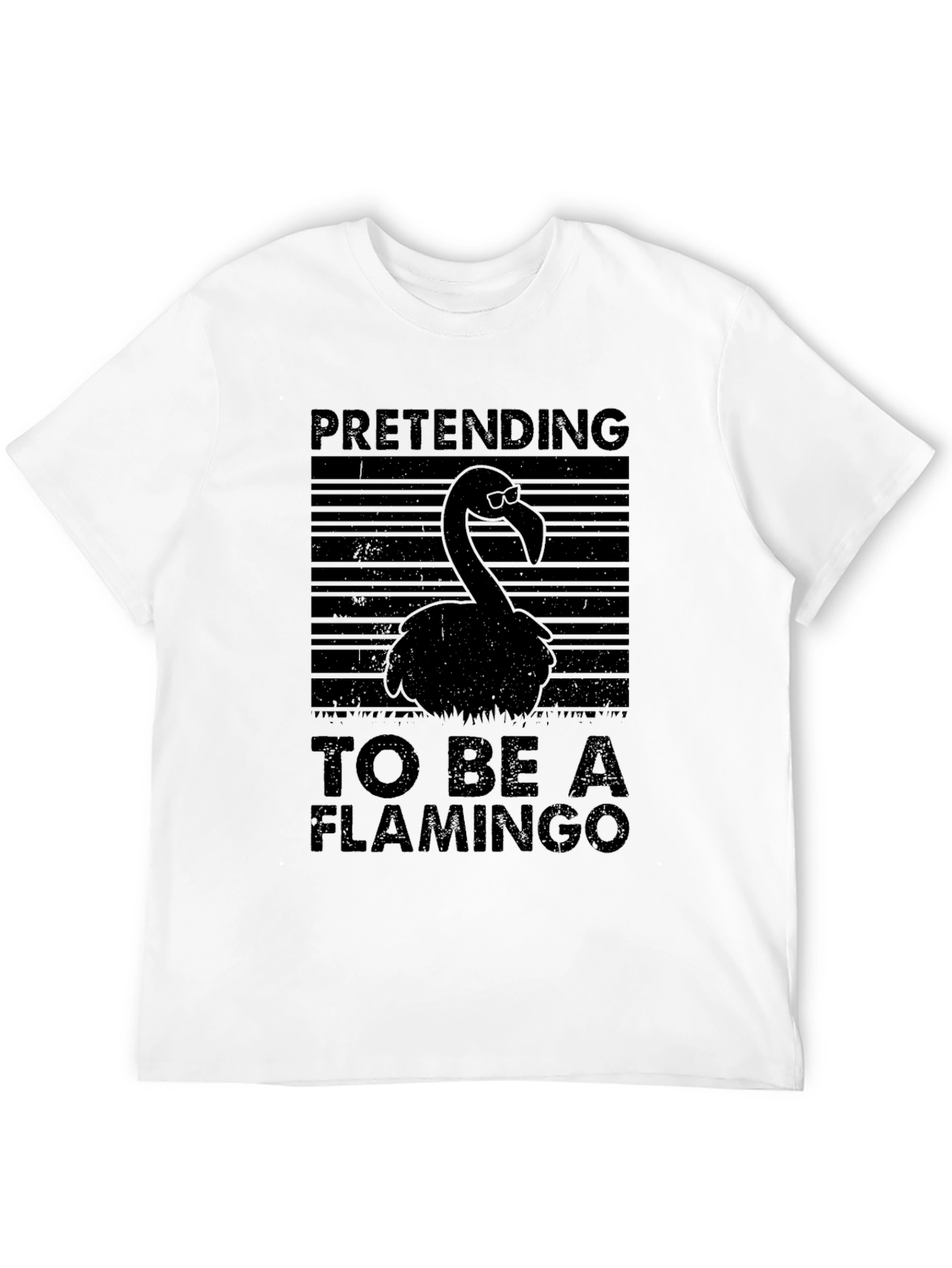 Pretending To Be A Flamingo Graphic T-Shirt