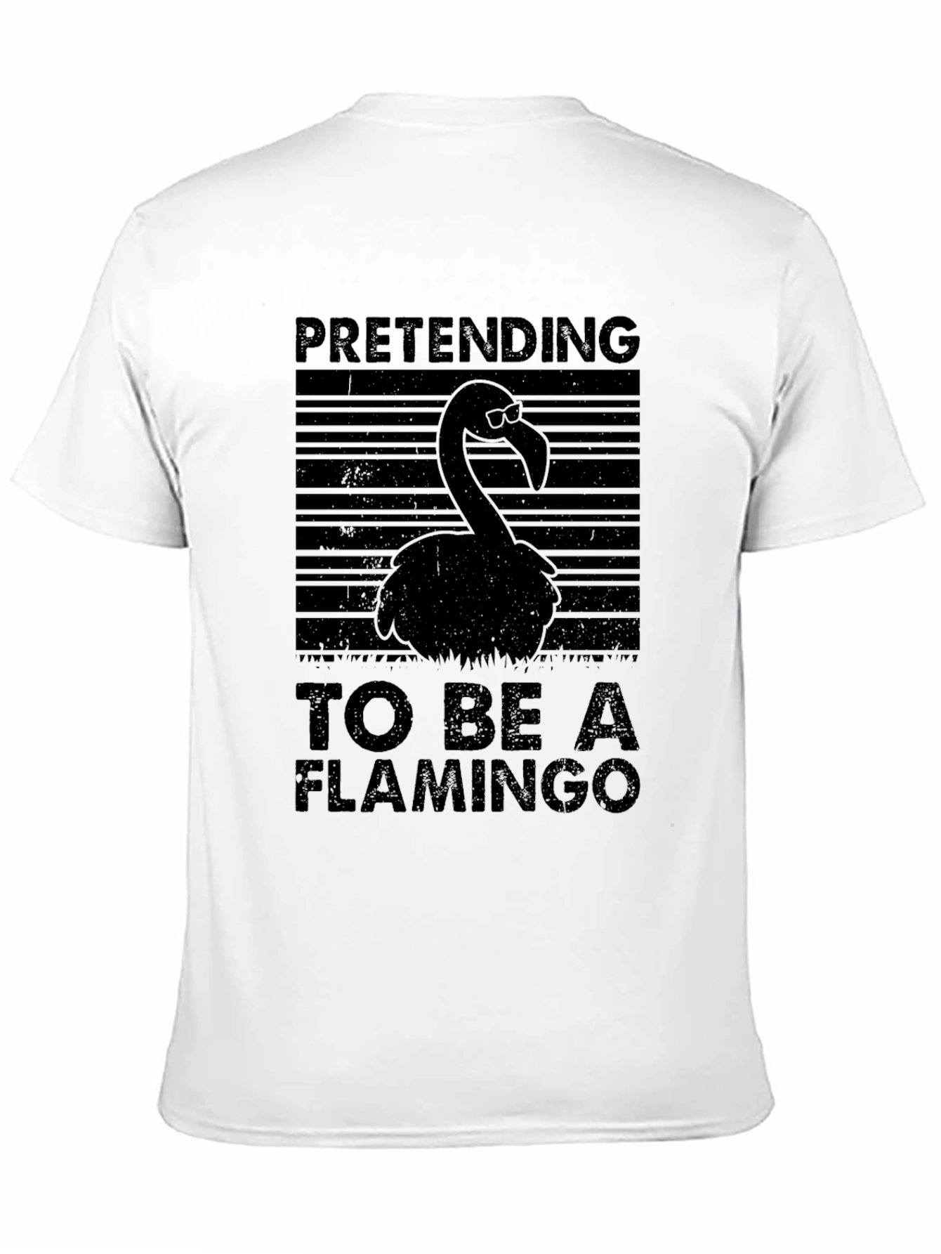 Pretending To Be A Flamingo Graphic T-Shirt