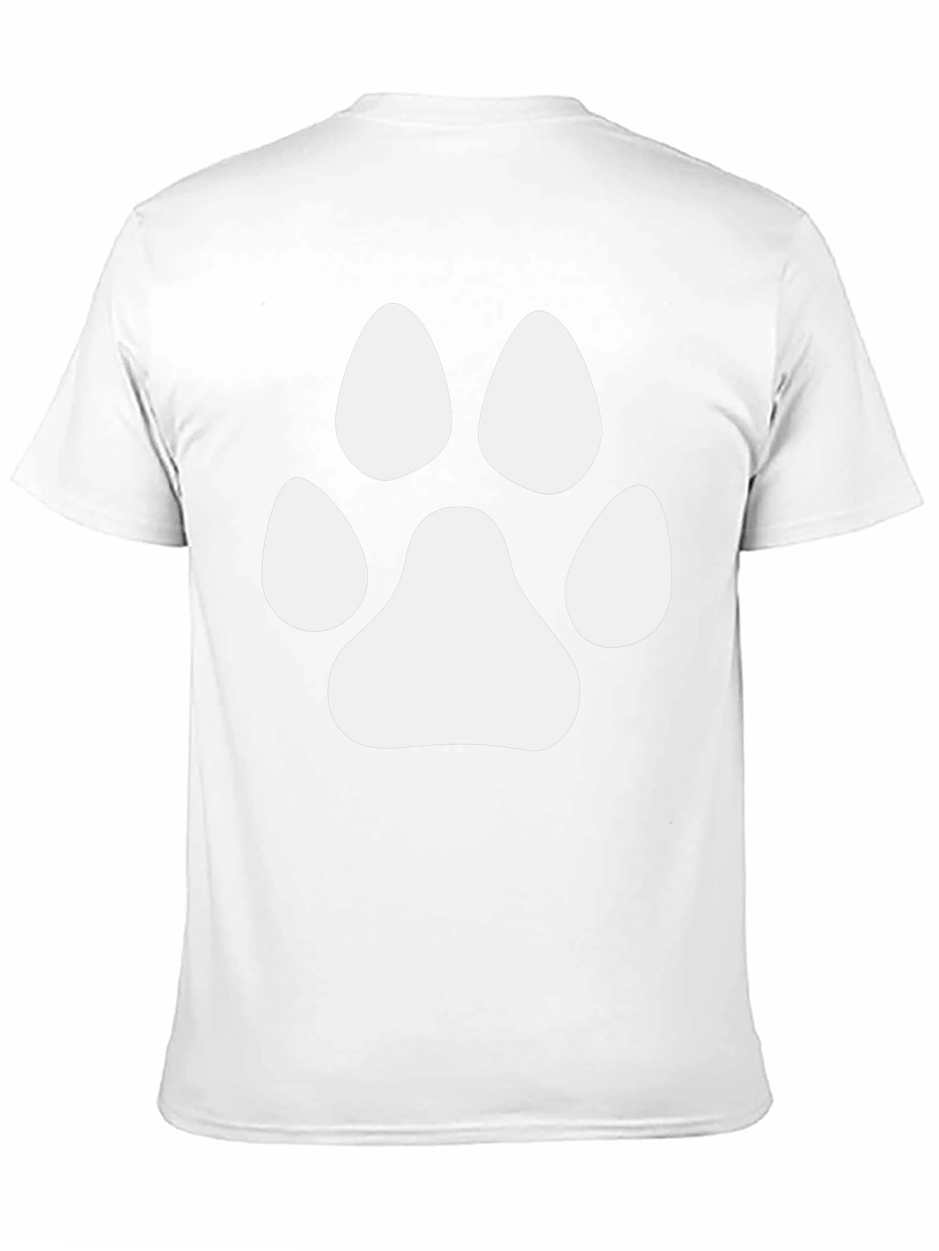 Paw Print Graphic Tee - Black Unisex T-Shirt