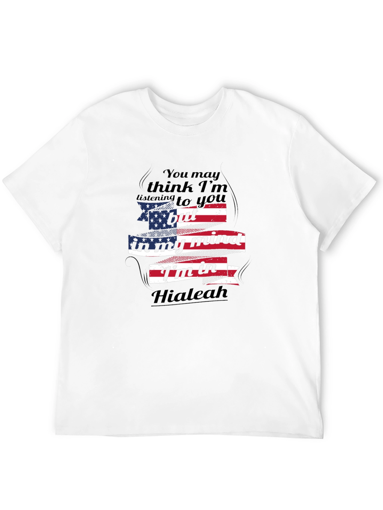 Hialeah Mind T-Shirt - American Flag Design
