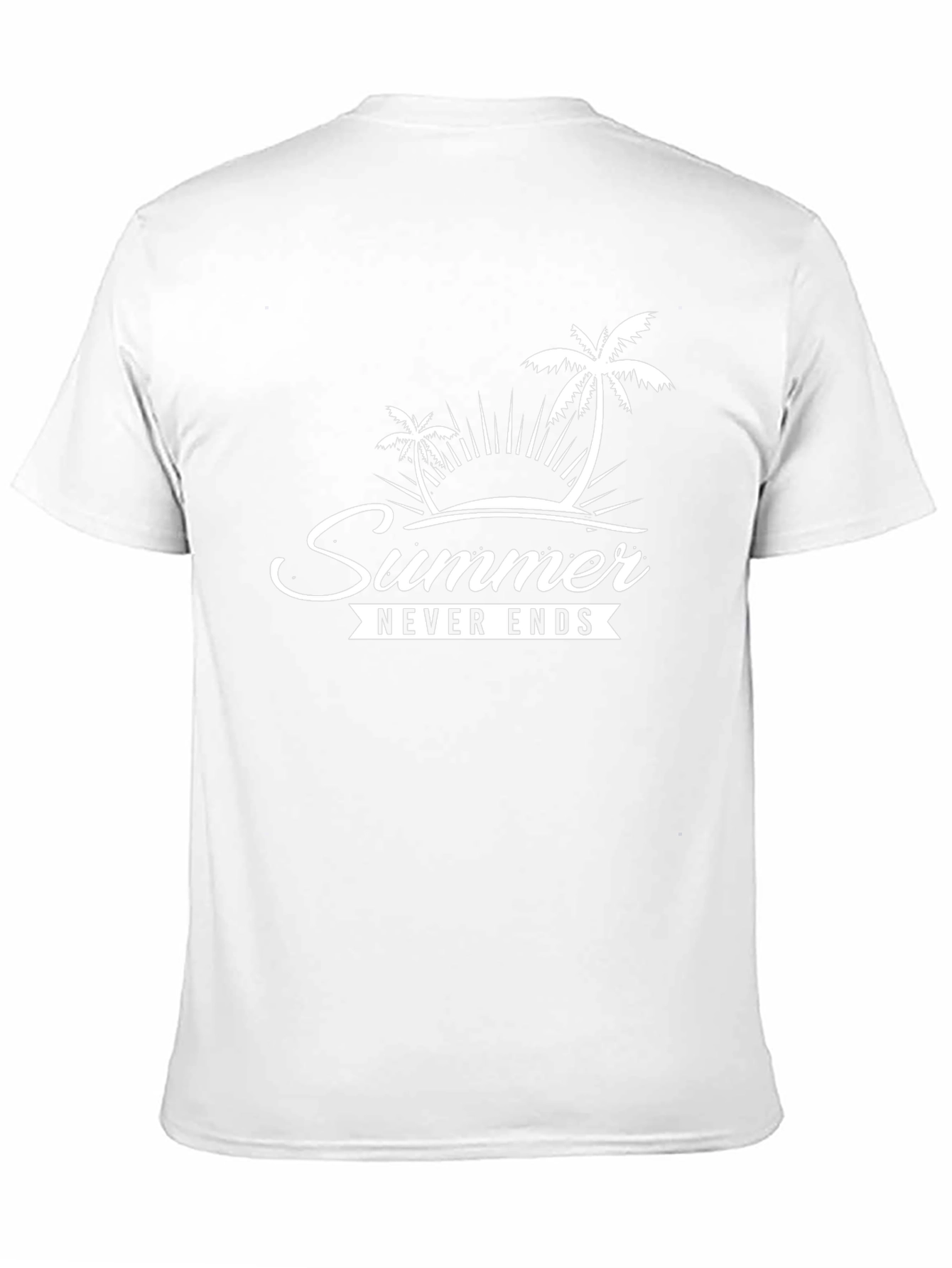 Summer Never Ends Graphic Tee - Black