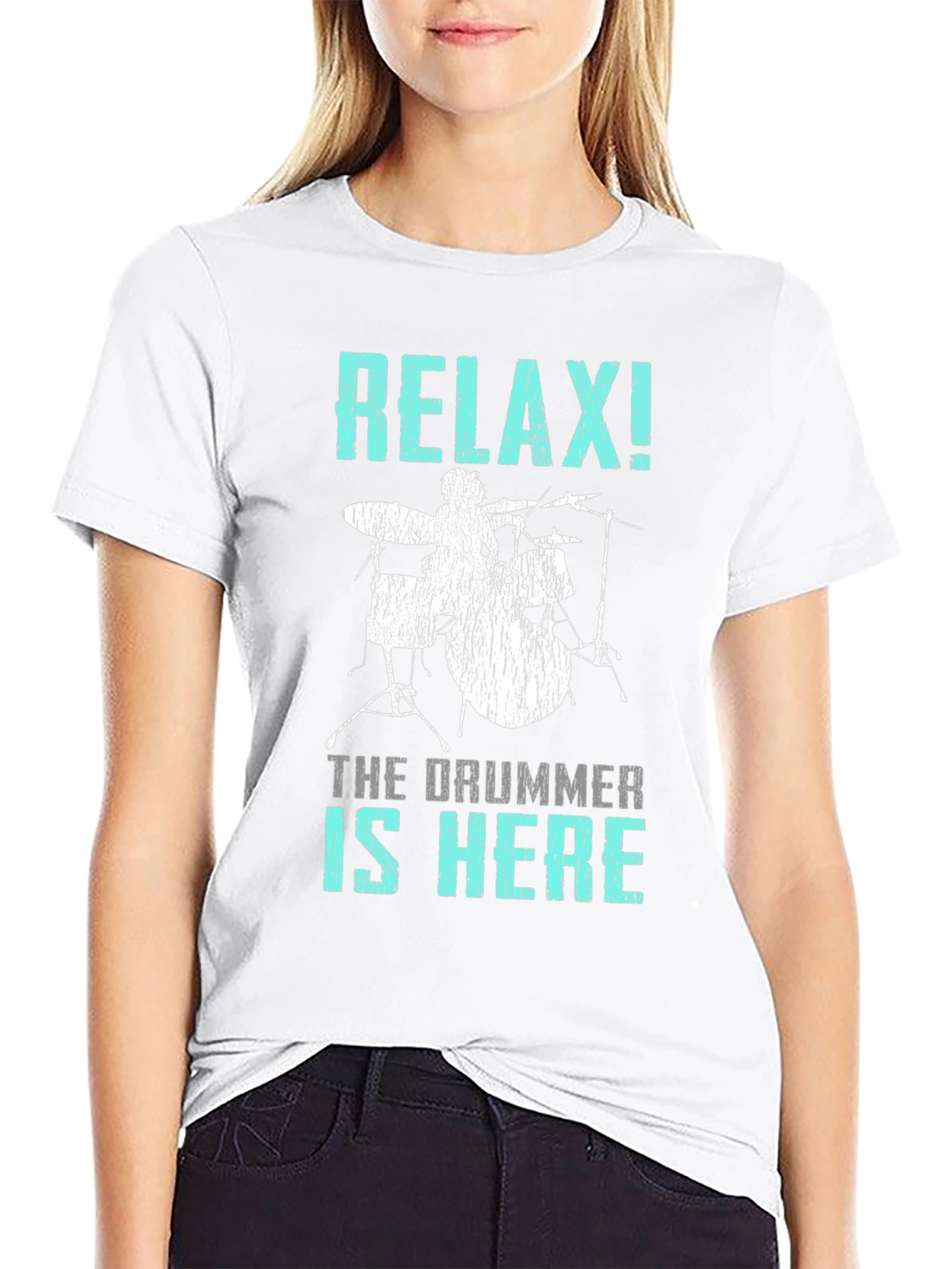 Relax! The Drummer is Here T-Shirt - Percussionist Tee