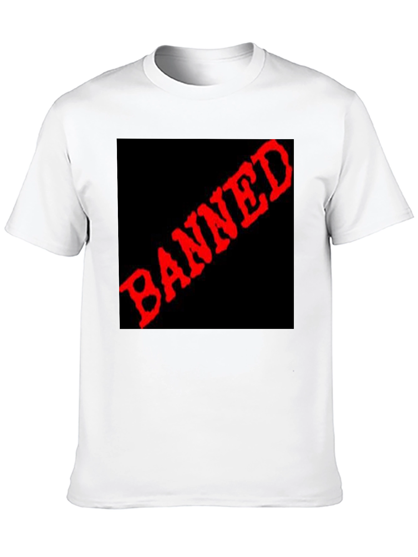 Banned Graphic Tee - Edgy Statement T-Shirt