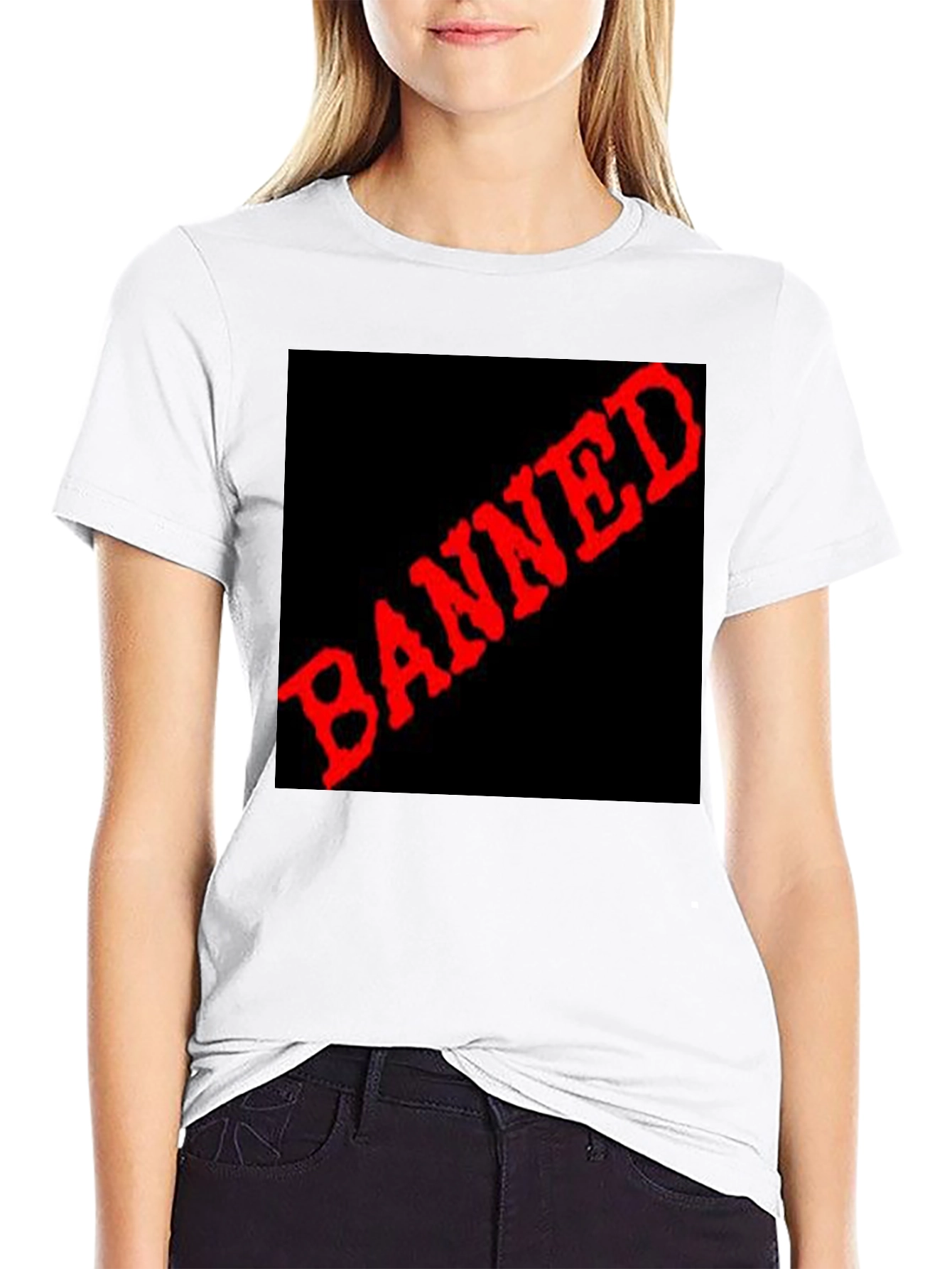 Banned Graphic Tee - Edgy Statement T-Shirt
