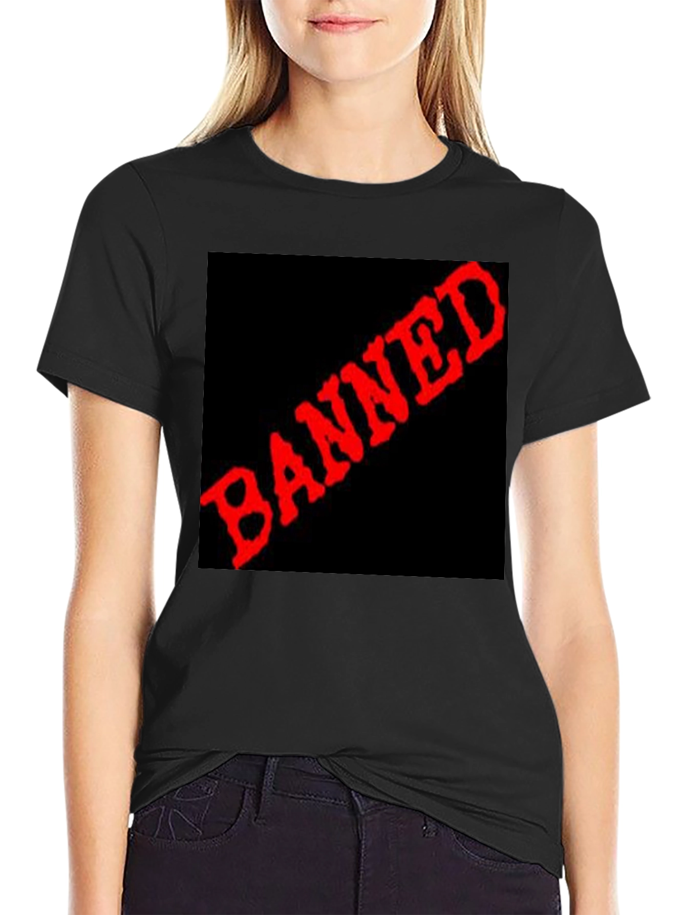 Banned Graphic Tee - Edgy Statement T-Shirt