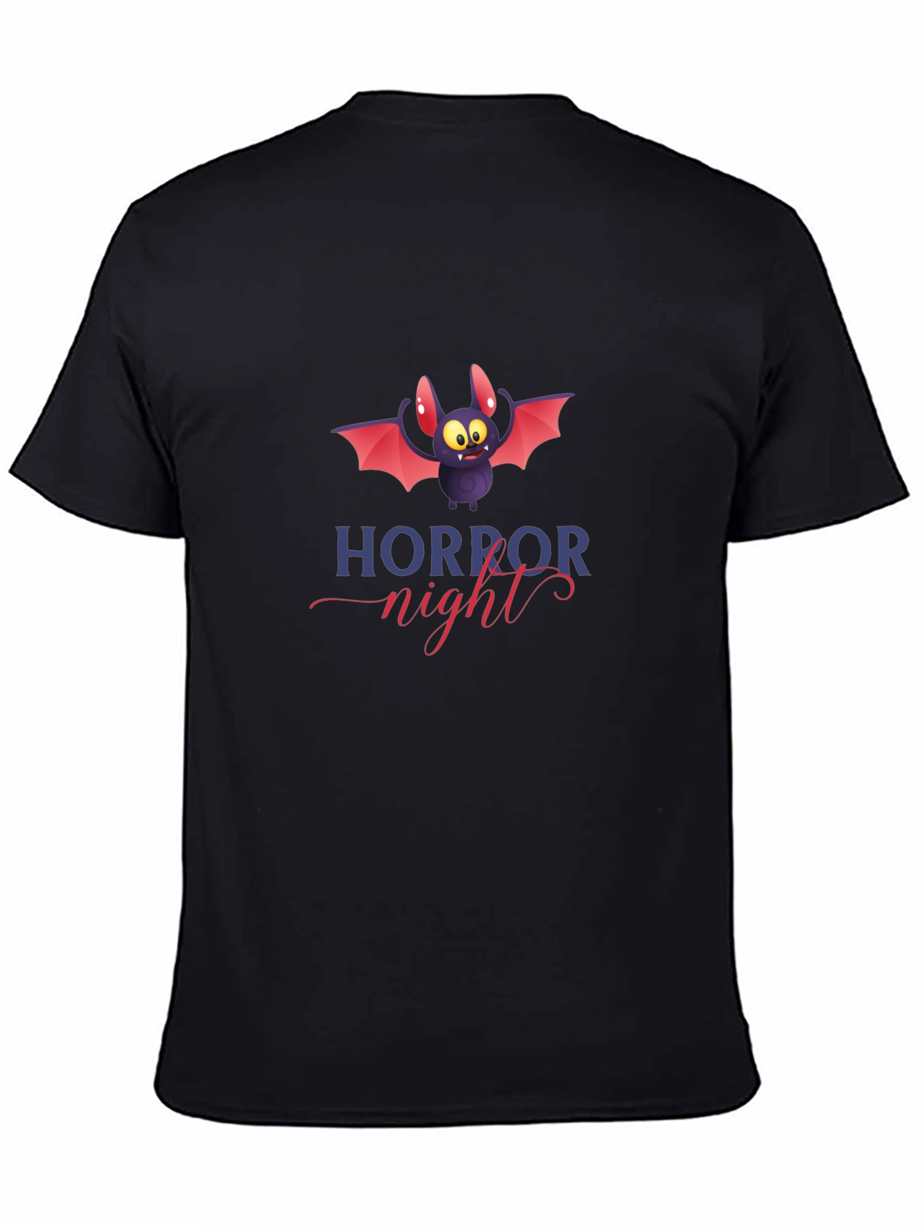 Horror Night Bat Graphic Tee