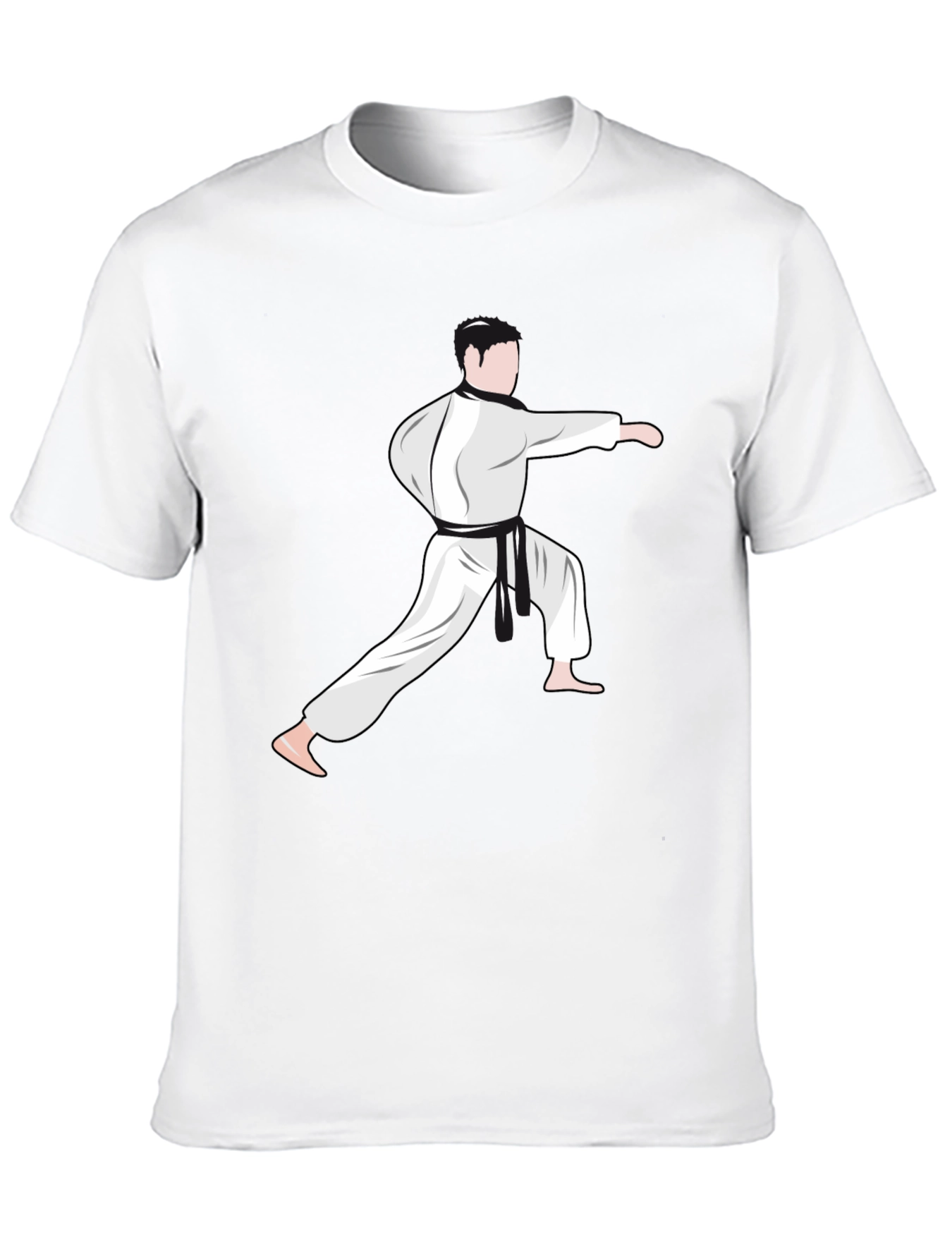 Karate Stance Graphic Tee - Black Martial Arts Shirt