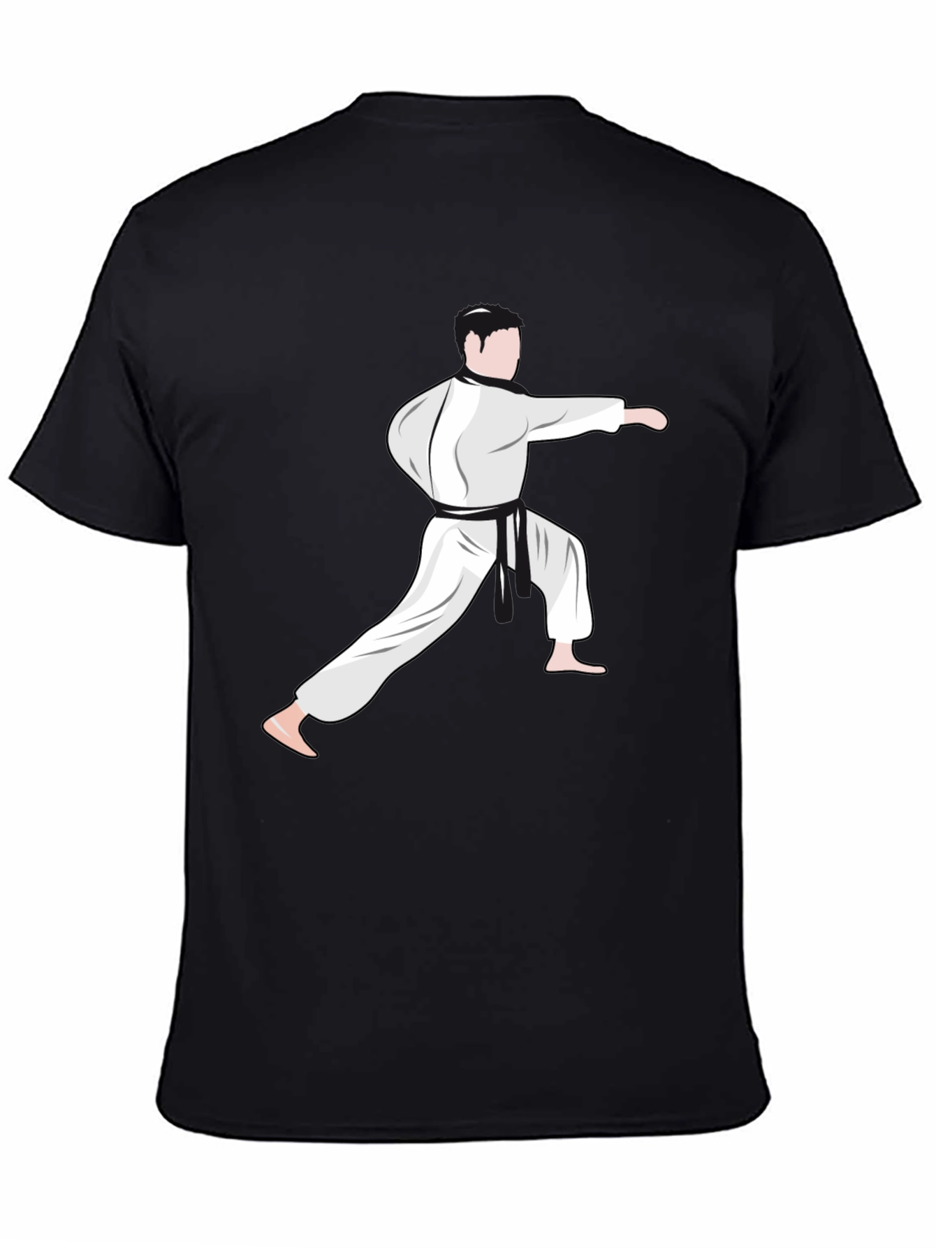 Karate Stance Graphic Tee - Black Martial Arts Shirt