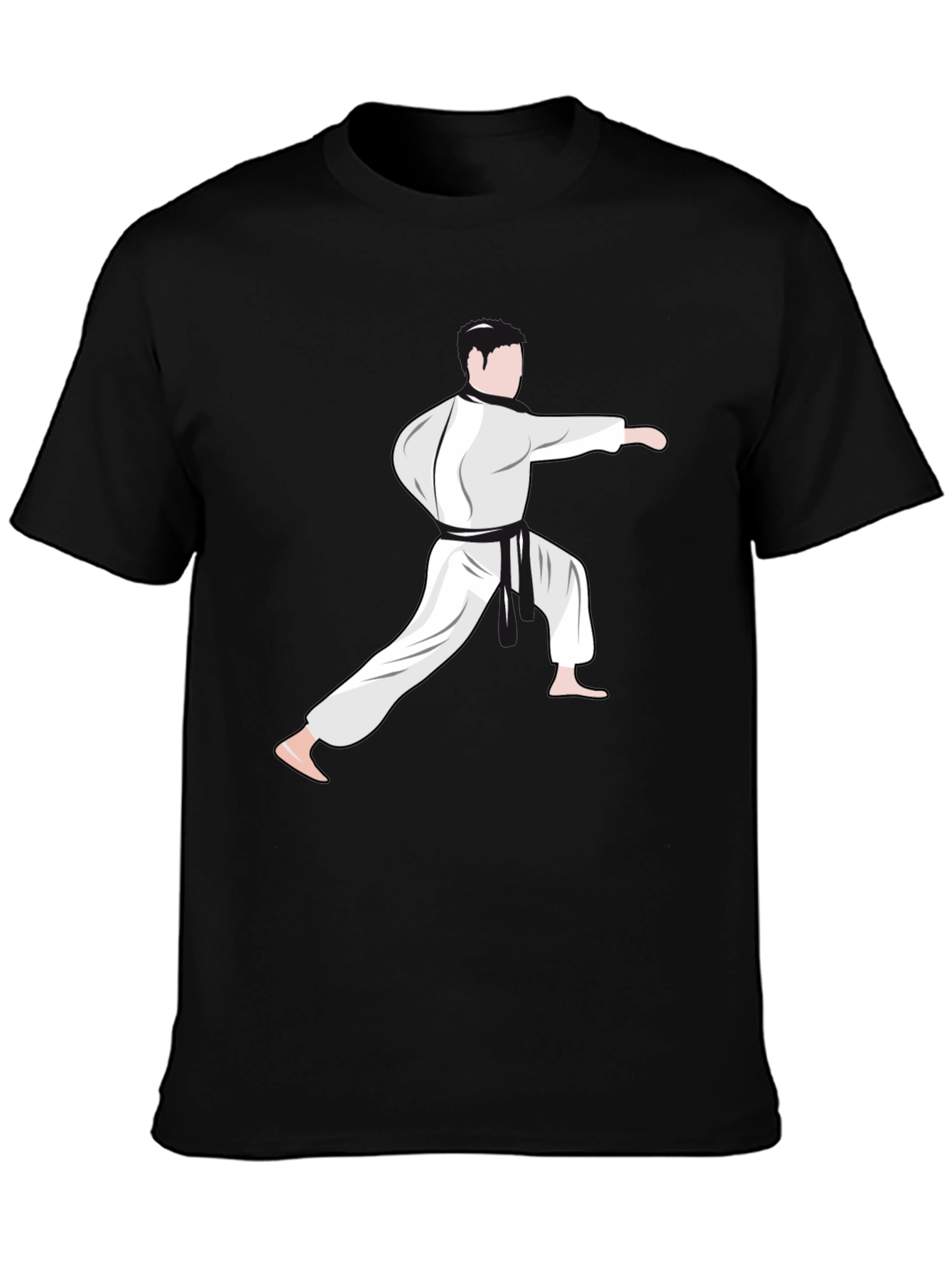Karate Stance Graphic Tee - Black Martial Arts Shirt