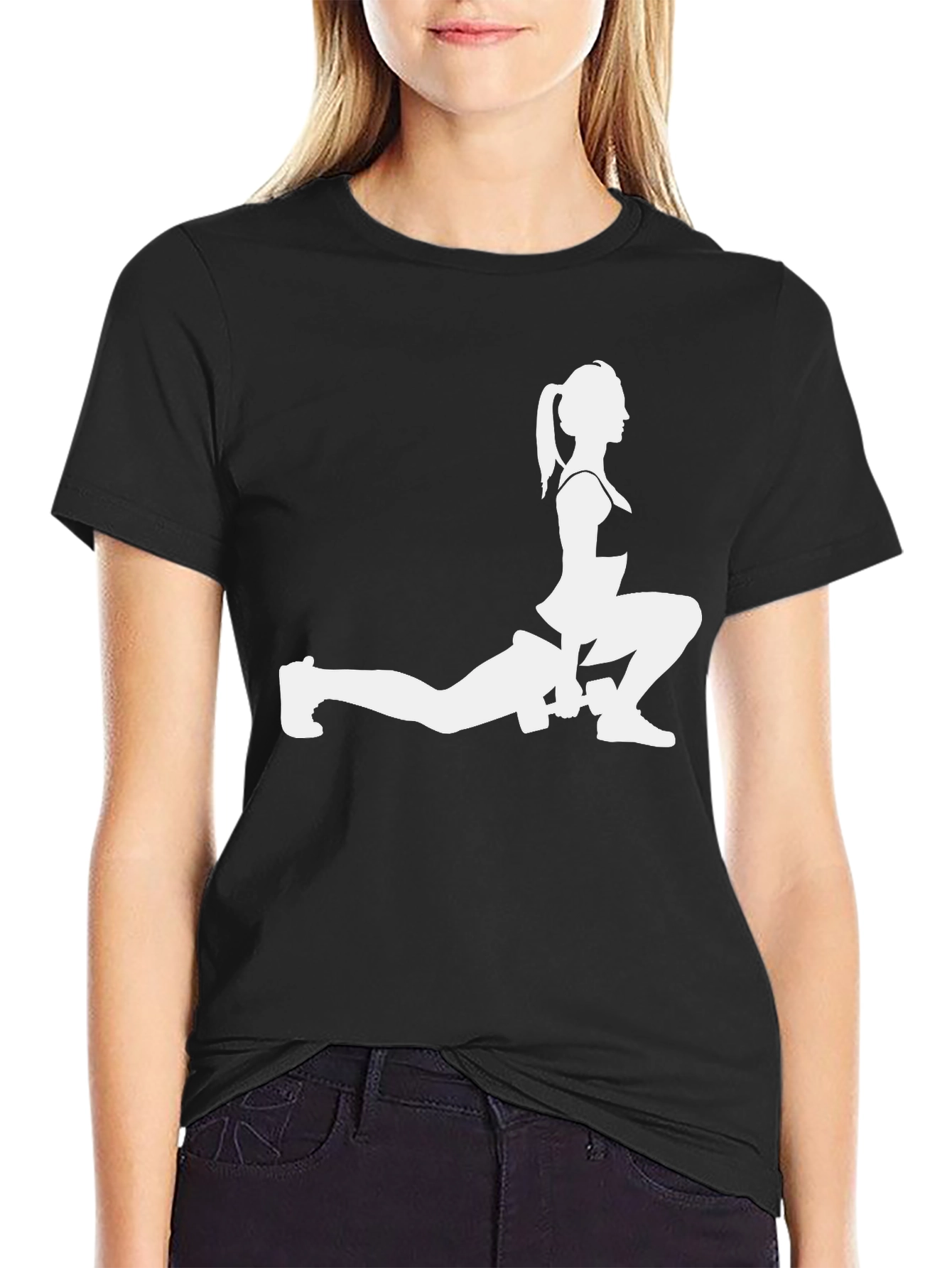 Fitness Woman Silhouette T-Shirt