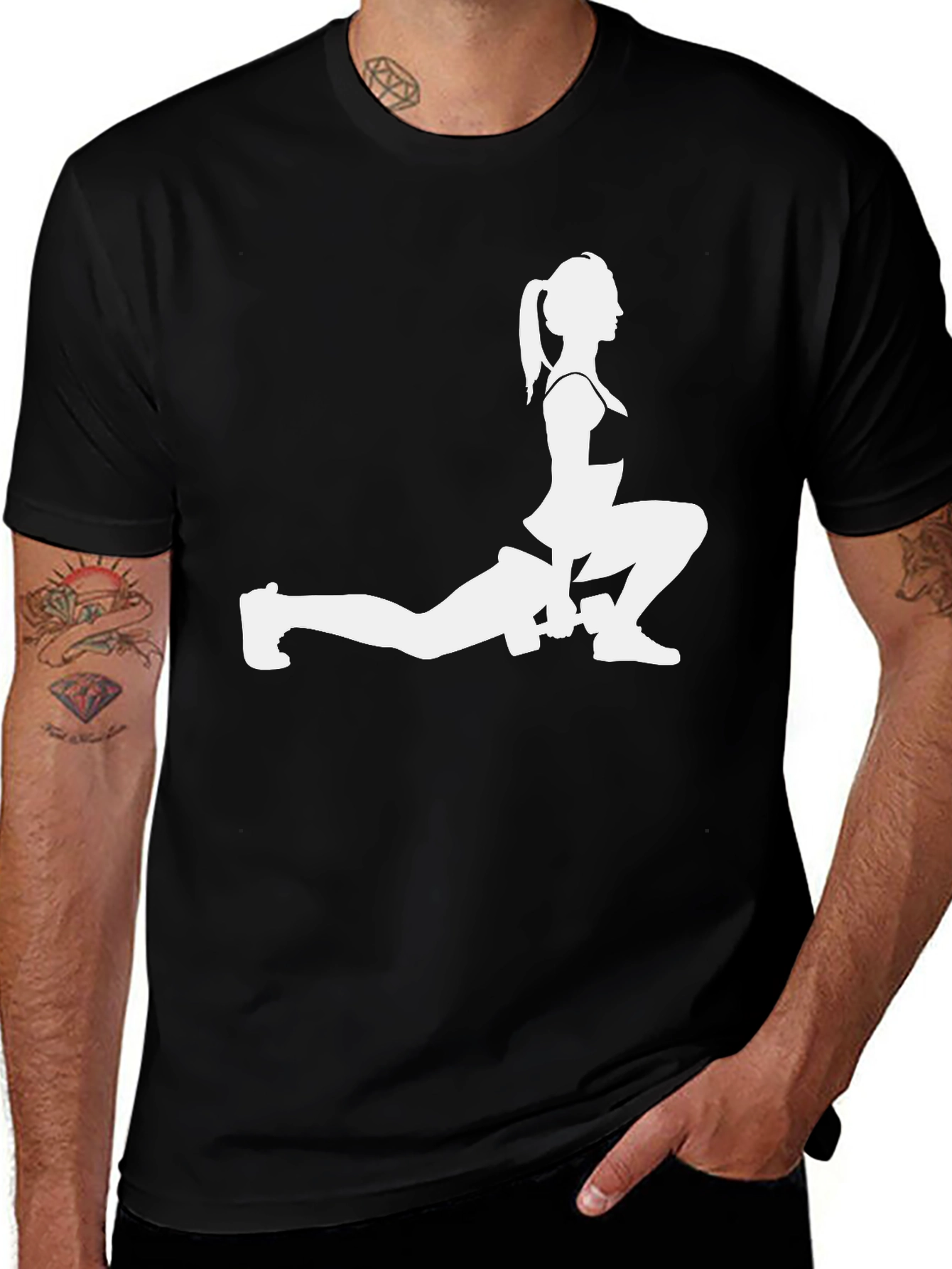 Fitness Woman Silhouette T-Shirt