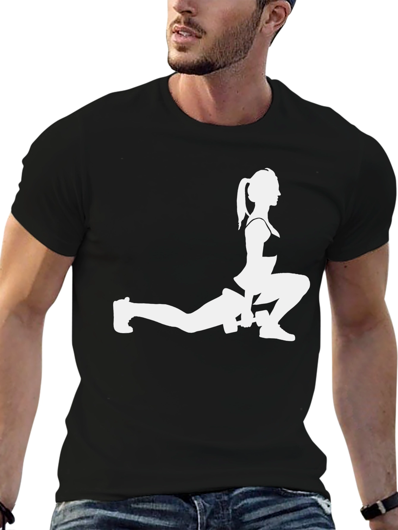 Fitness Woman Silhouette T-Shirt