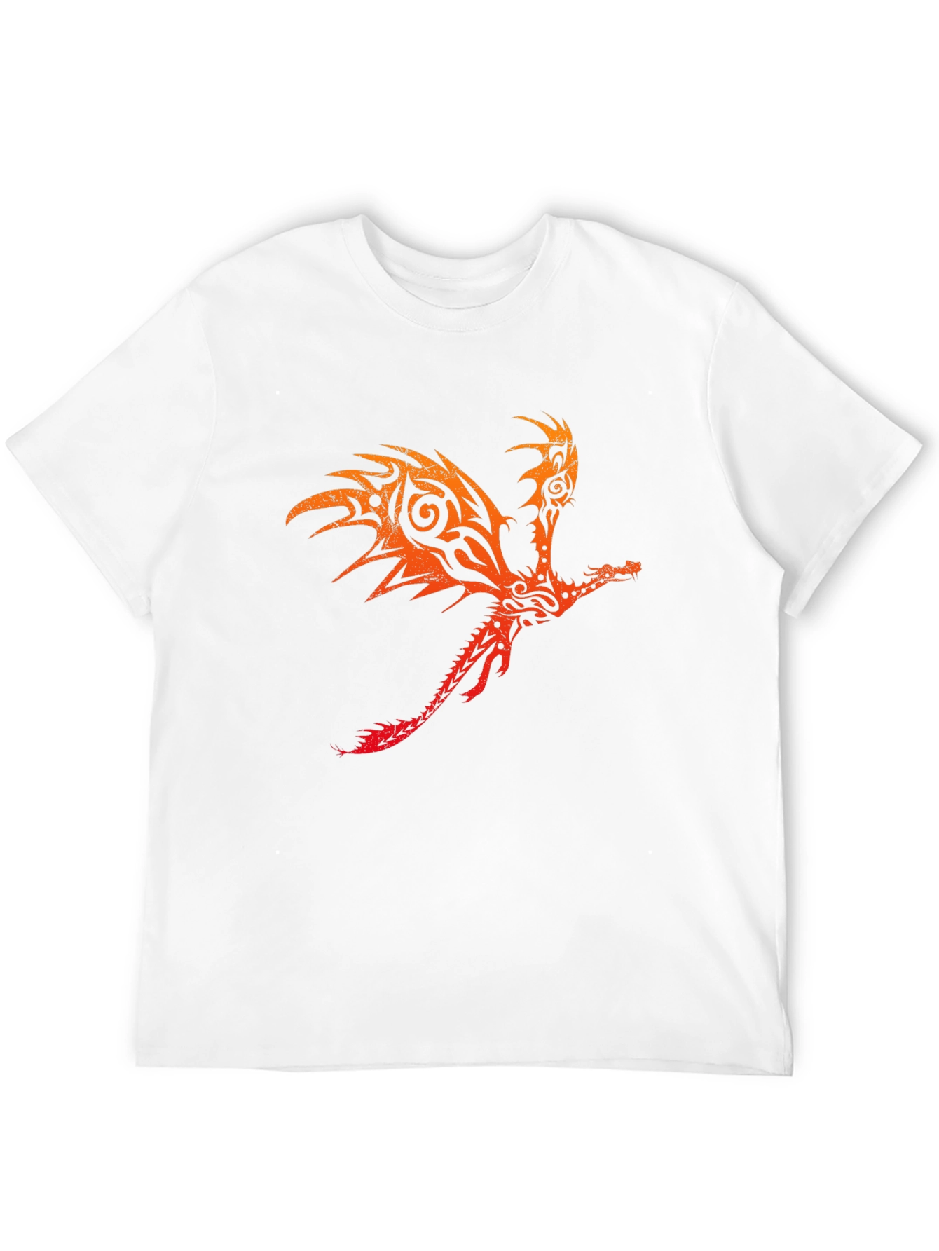 Tribal Dragon Graphic Black Tee