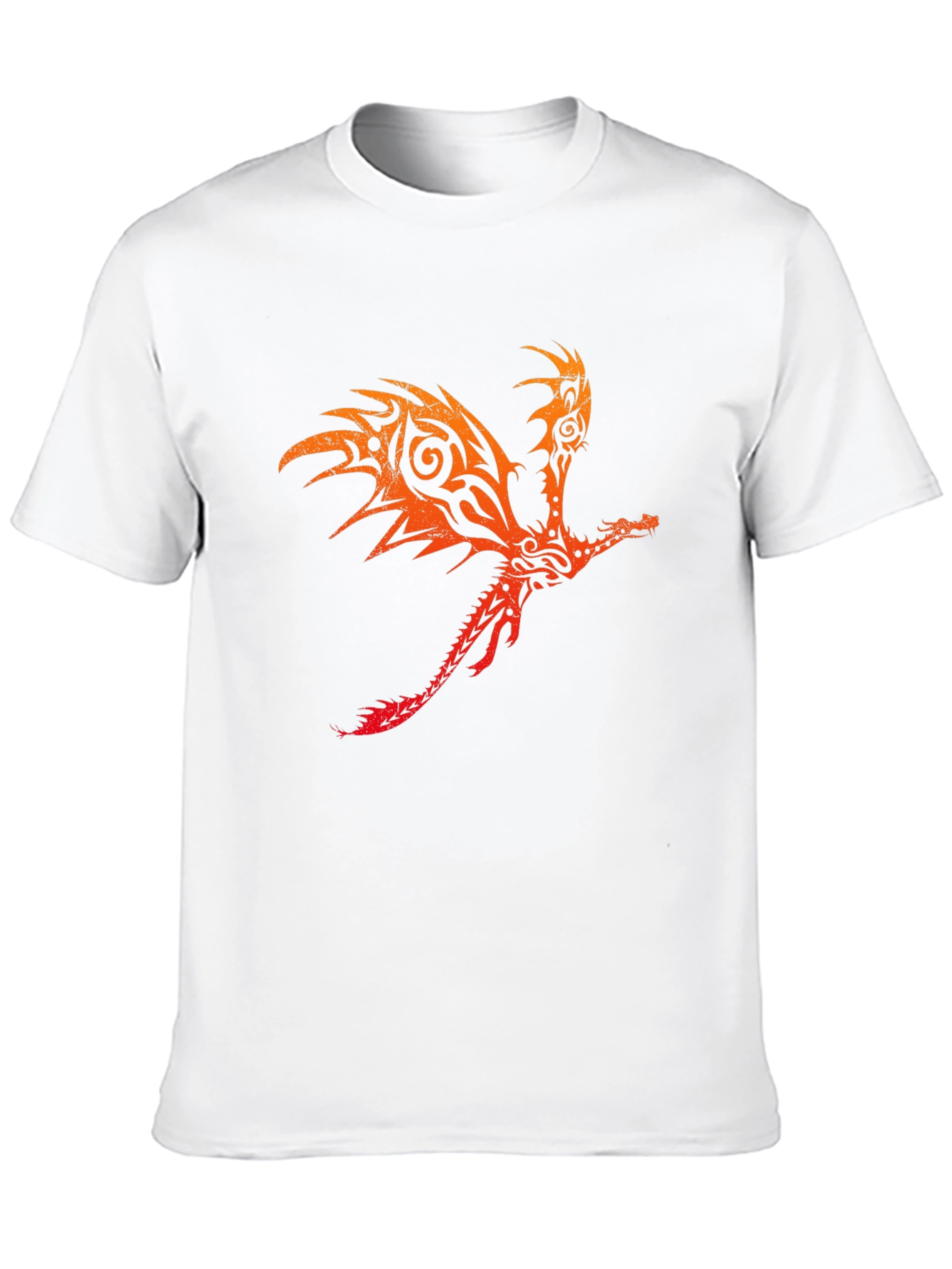 Tribal Dragon Graphic Black Tee