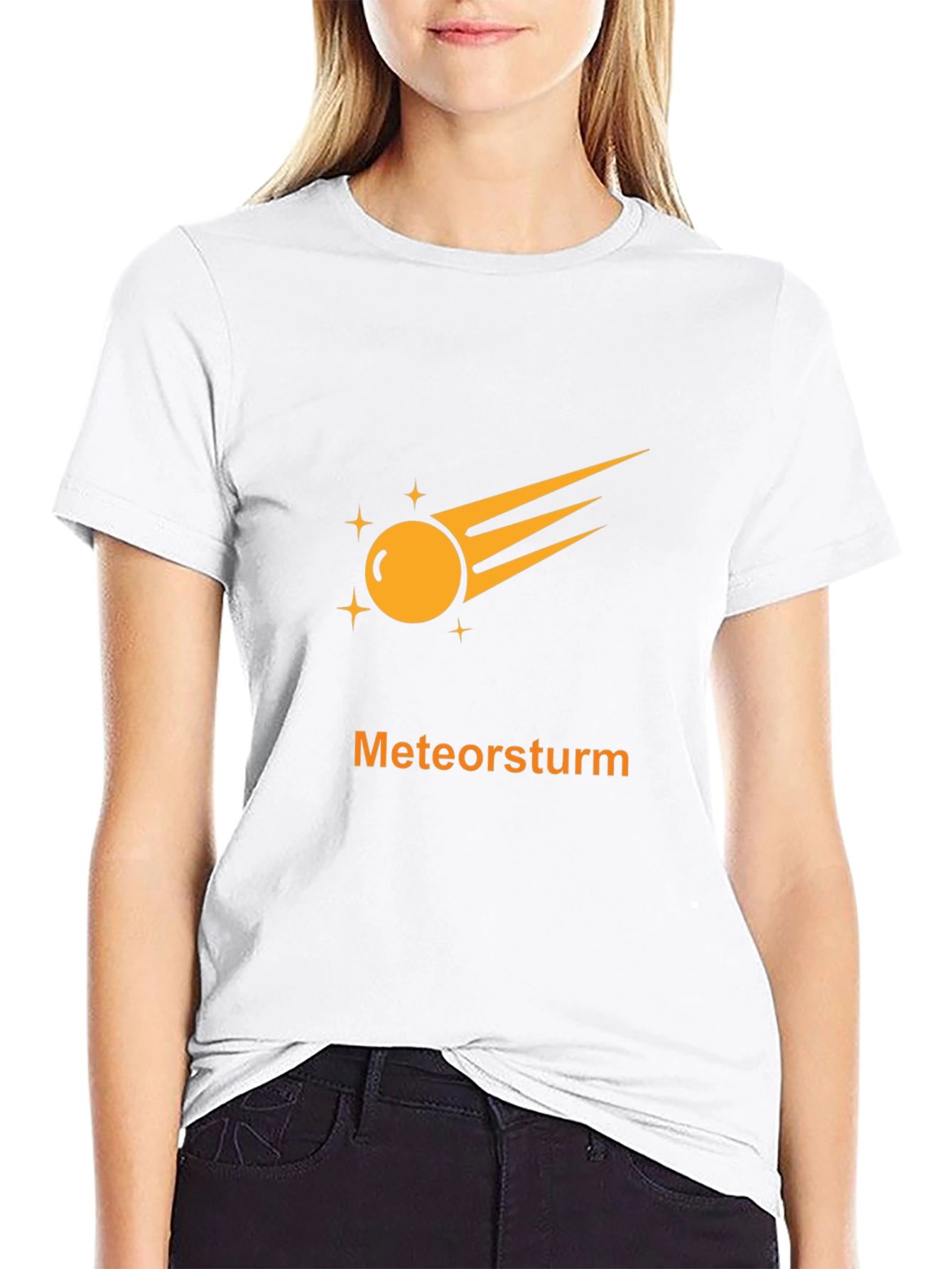 Meteorsturm Graphic Tee - Black Cotton T-Shirt
