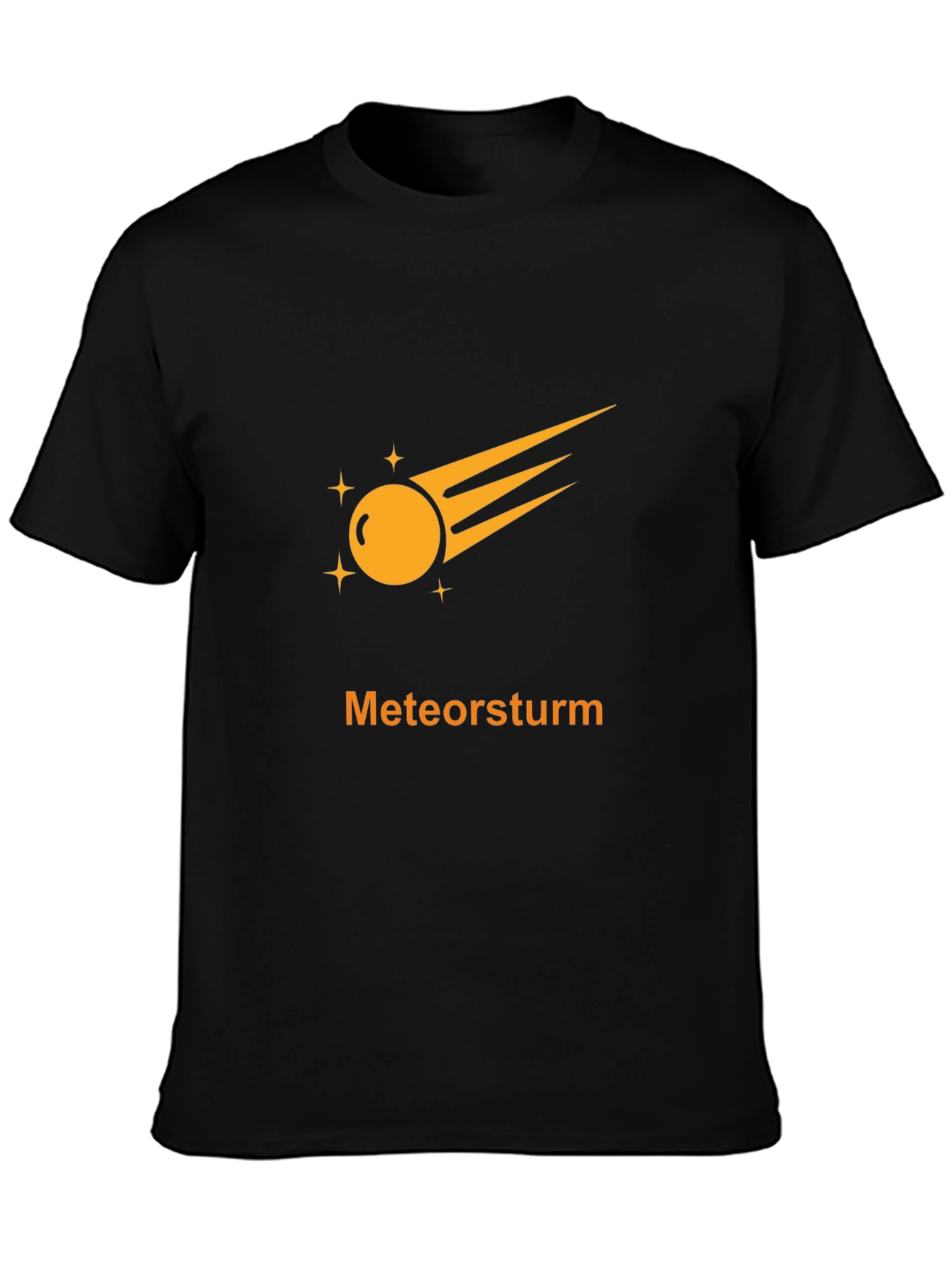 Meteorsturm Graphic Tee - Black Cotton T-Shirt