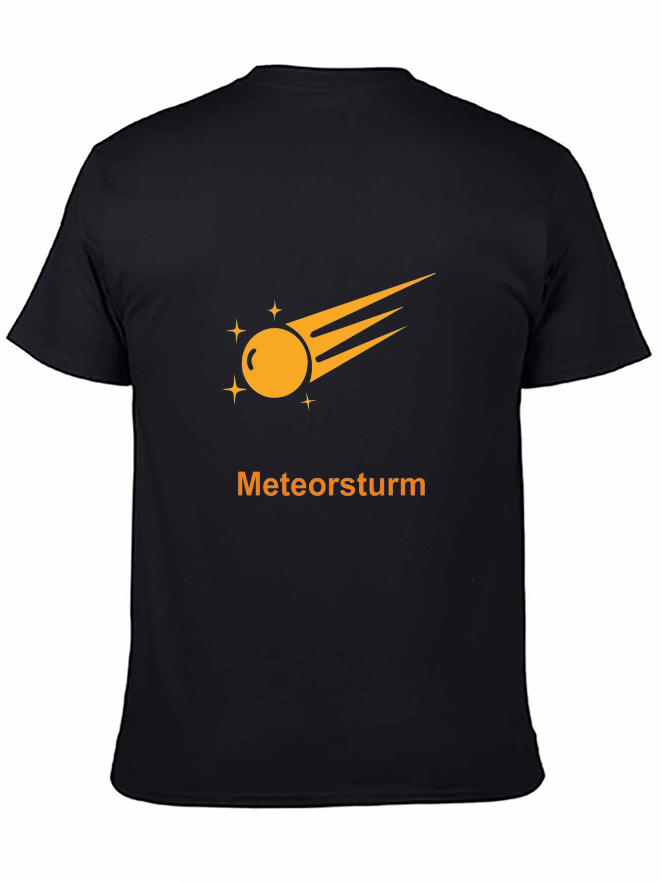 Meteorsturm Graphic Tee - Black Cotton T-Shirt