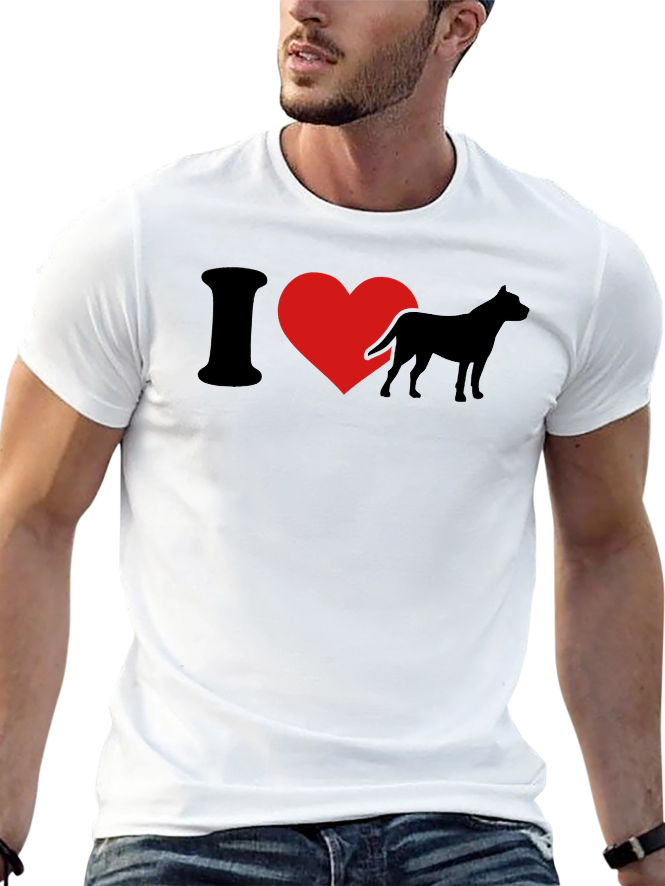I Heart Dogs Black T-Shirt