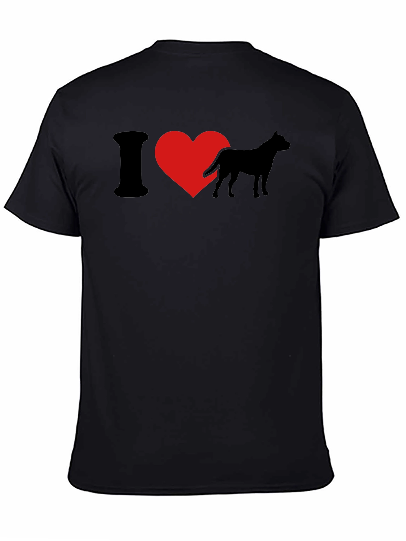 I Heart Dogs Black T-Shirt