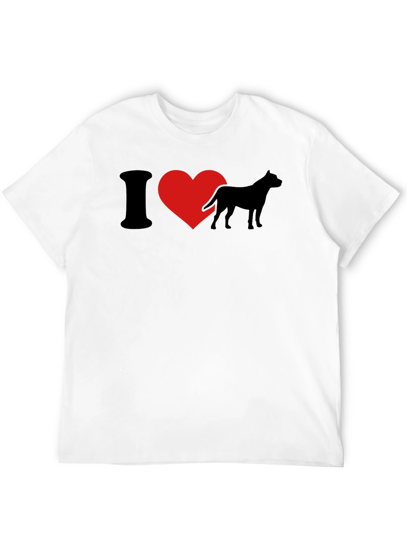 I Heart Dogs Black T-Shirt