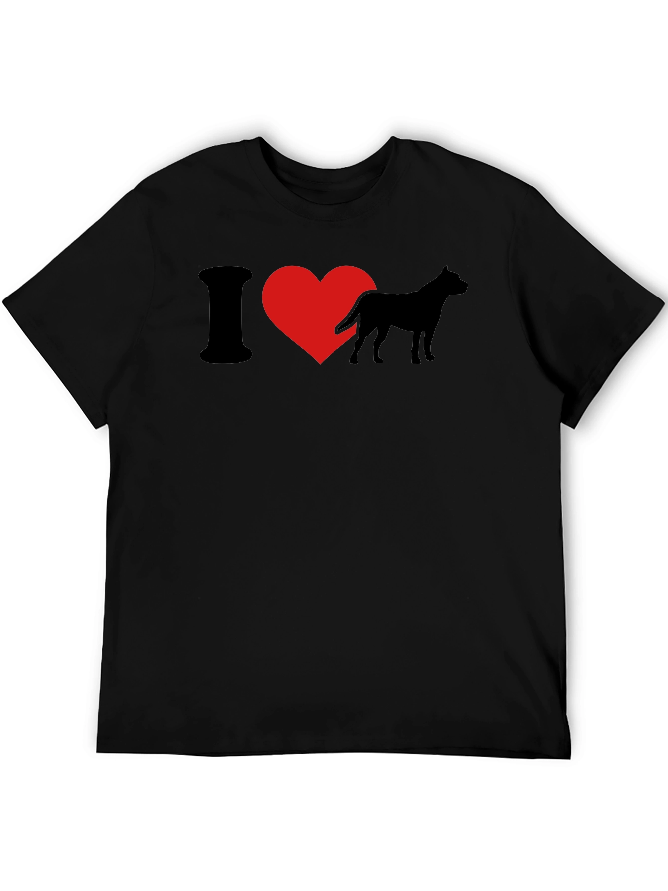 I Heart Dogs Black T-Shirt
