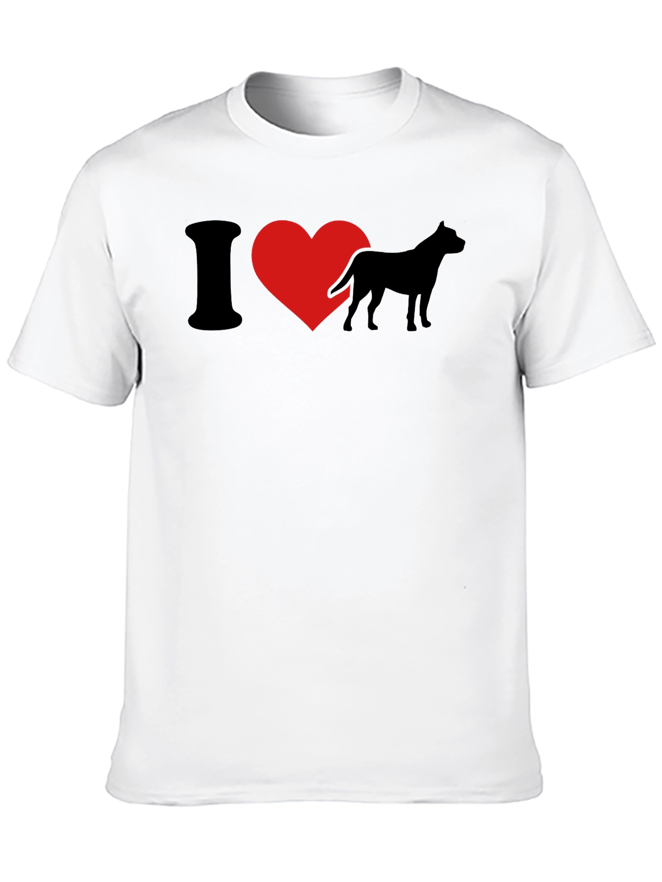 I Heart Dogs Black T-Shirt