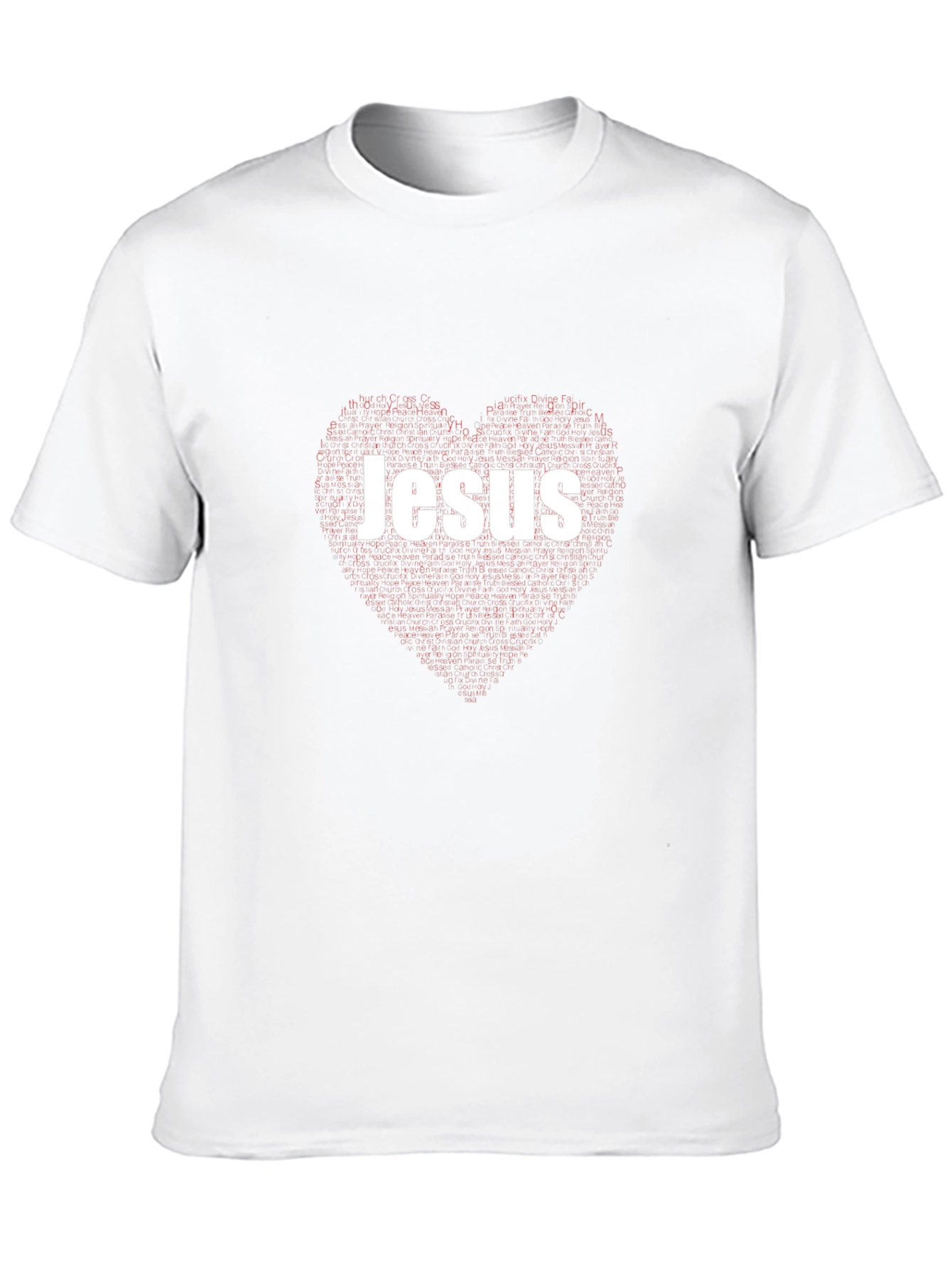 Jesus Heart Graphic Black T-Shirt