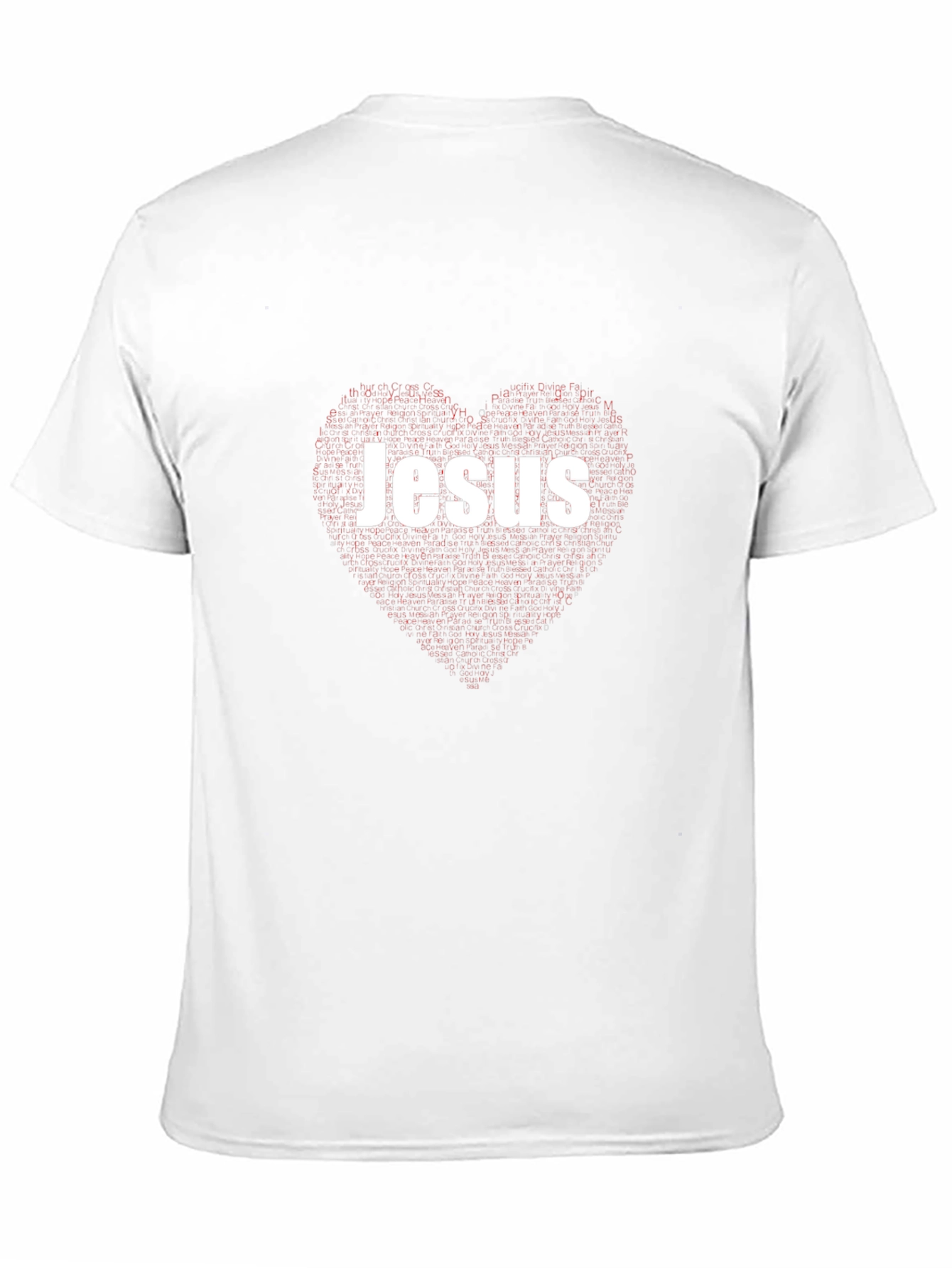 Jesus Heart Graphic Black T-Shirt