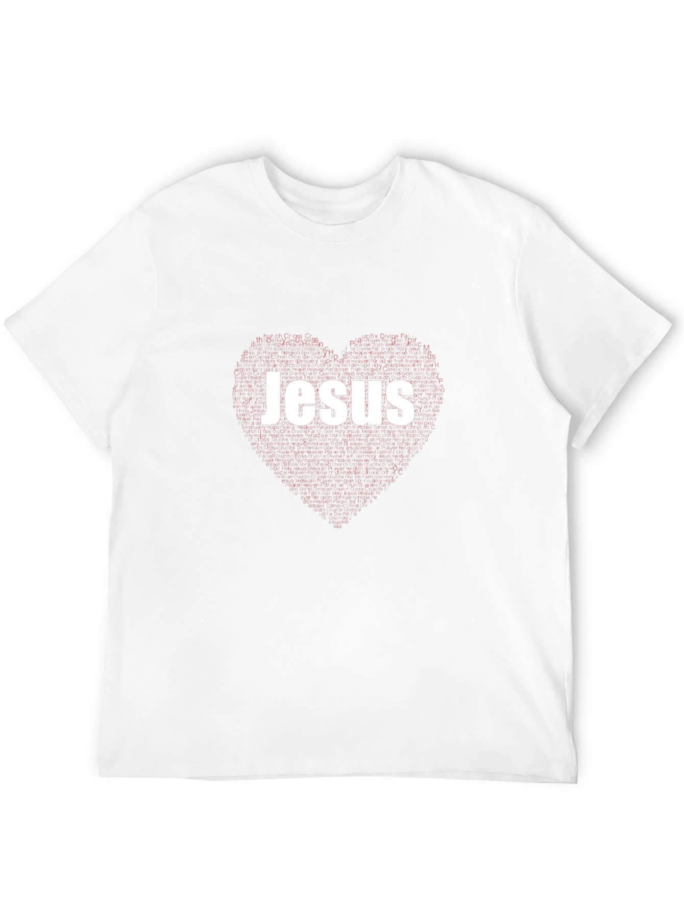 Jesus Heart Graphic Black T-Shirt