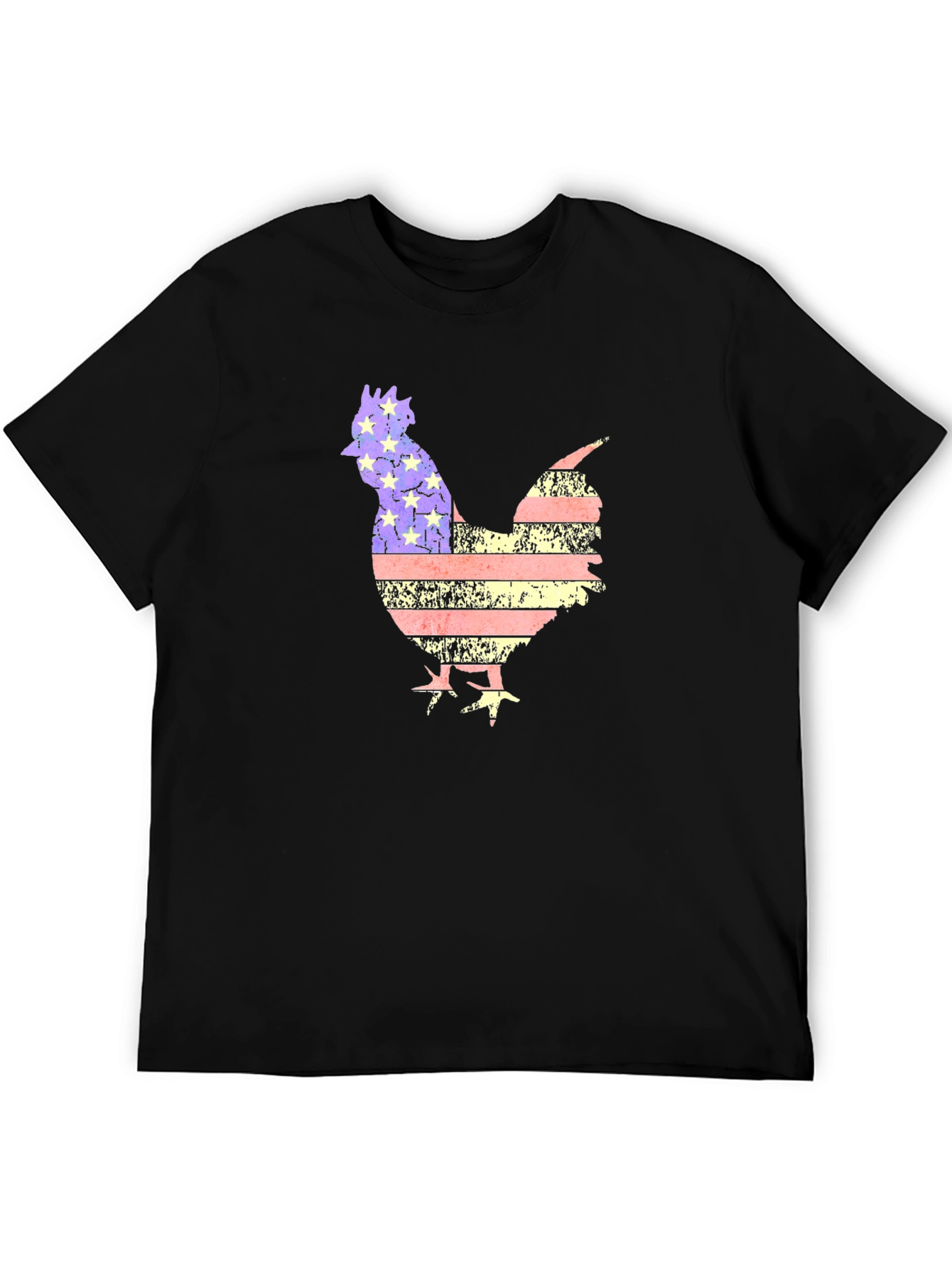 American Rooster T-Shirt Patriotic Farm Animal Tee