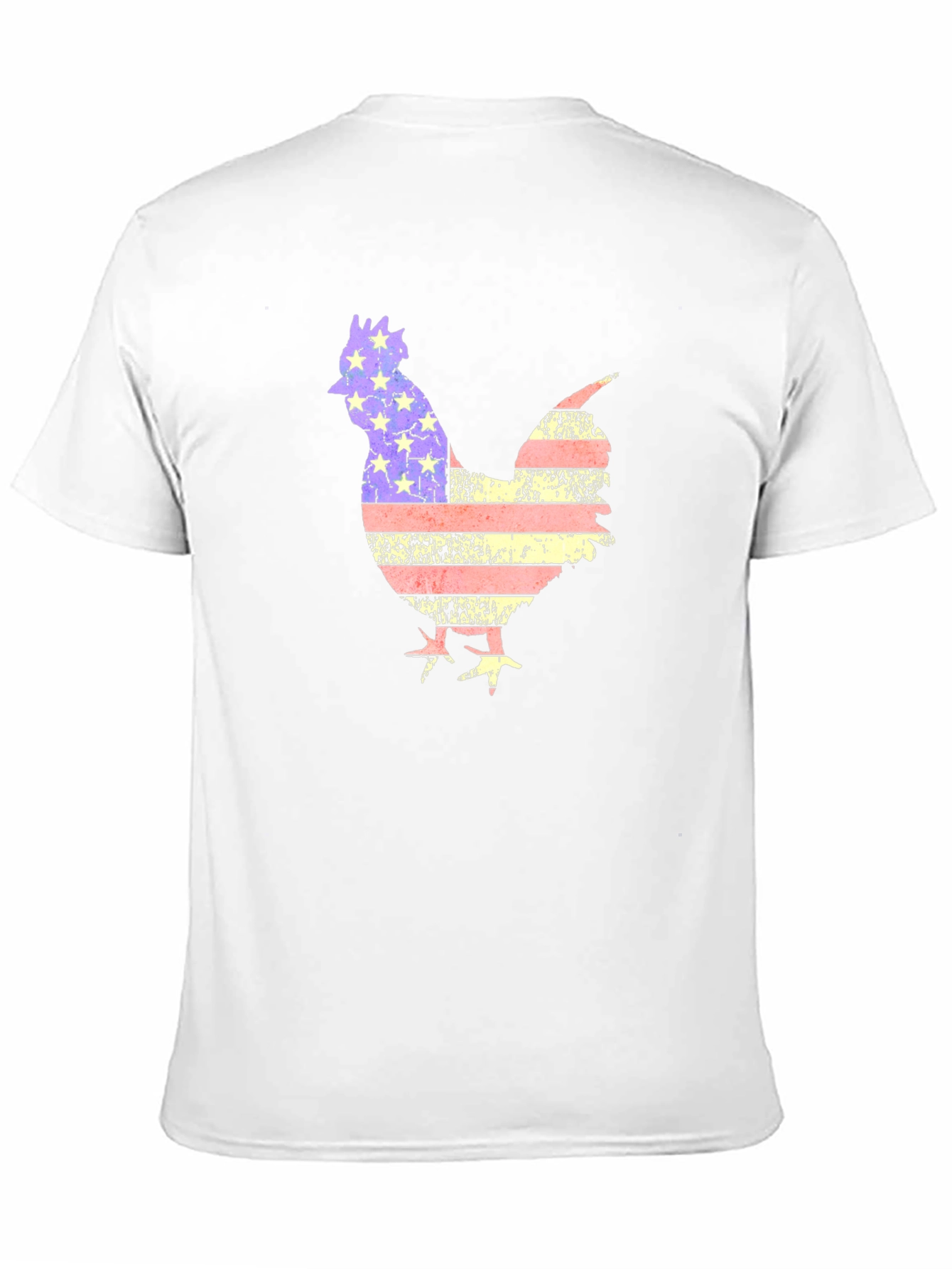 American Rooster T-Shirt Patriotic Farm Animal Tee