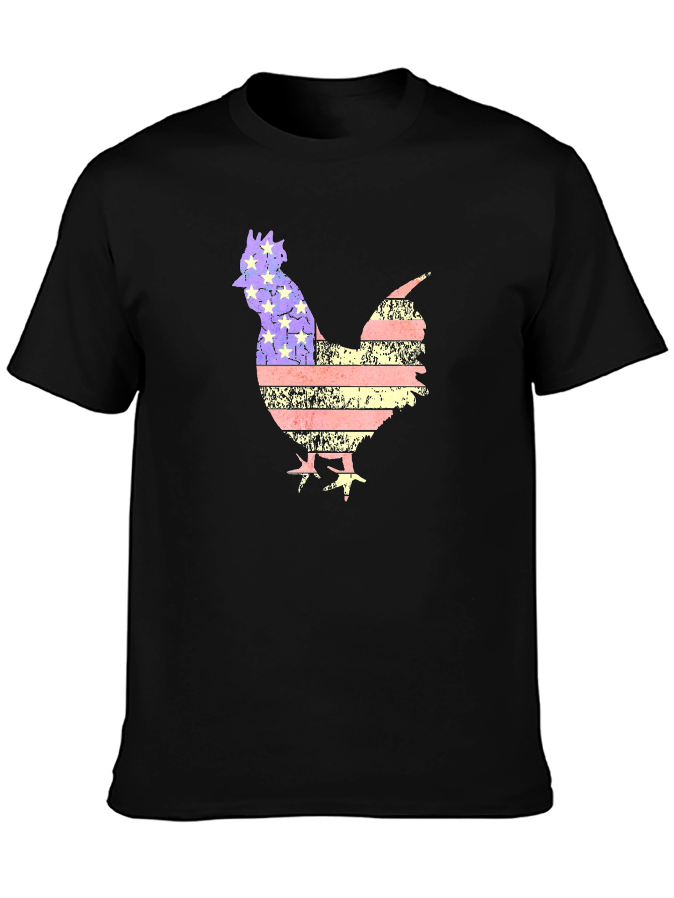 American Rooster T-Shirt Patriotic Farm Animal Tee