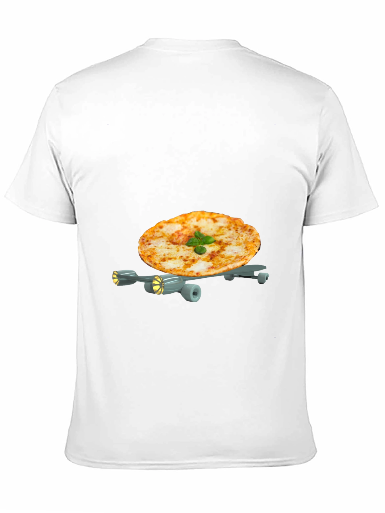 Pizza Plane Graphic Tee - Novelty Foodie T-Shirt