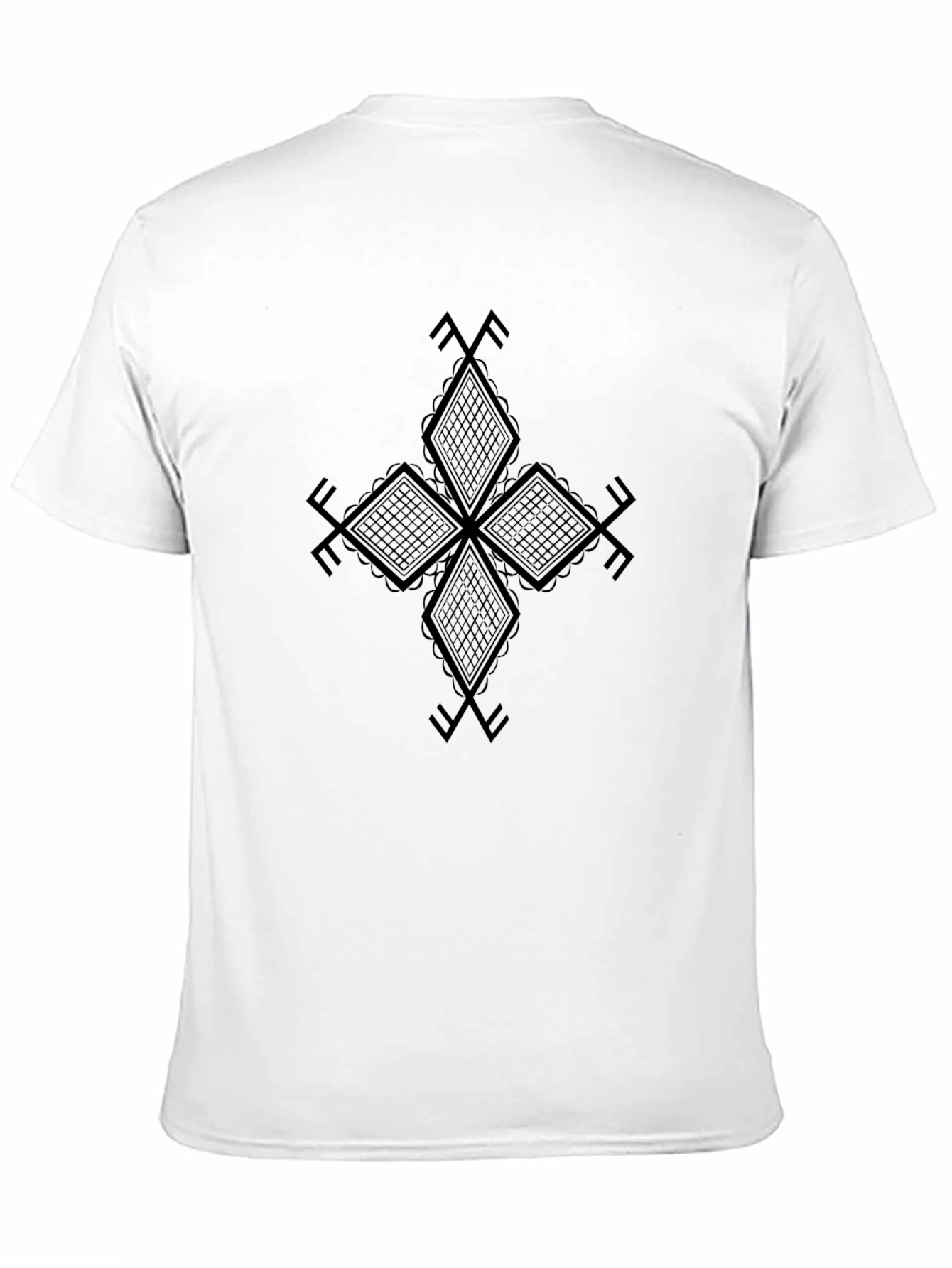 Geometric Cross Graphic T-Shirt