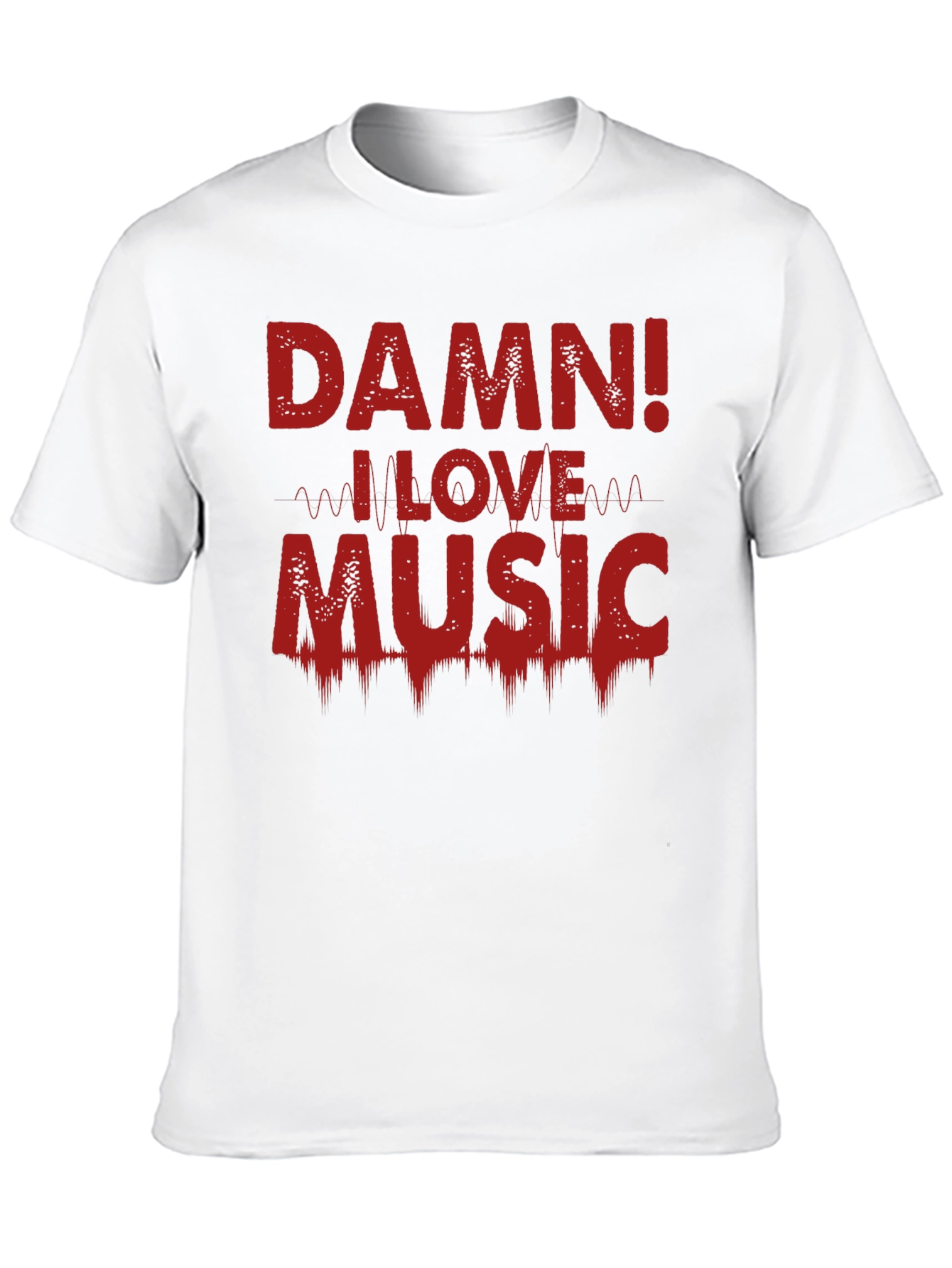 Damn! I Love Music Graphic Tee