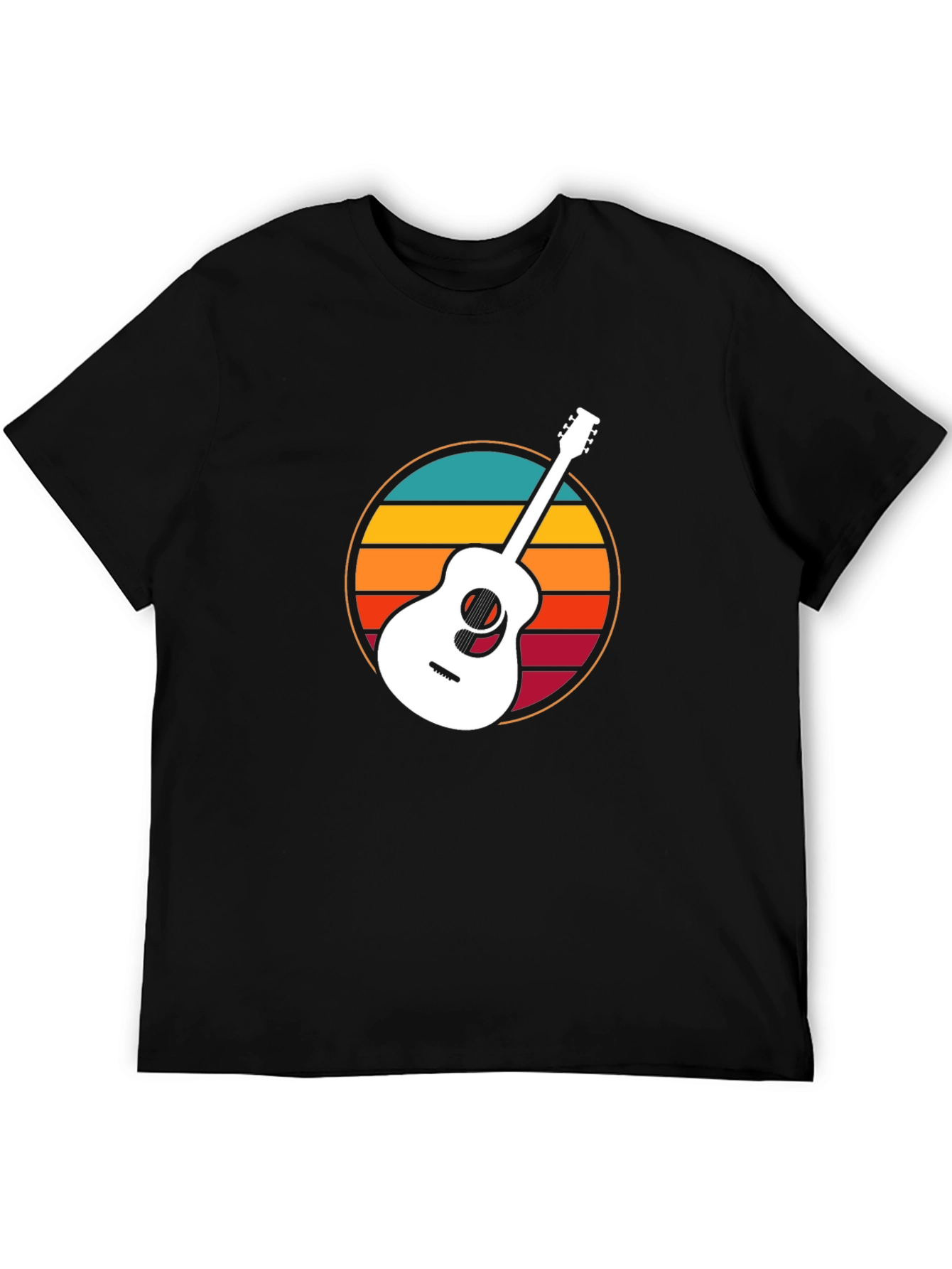 Retro Guitar Graphic T-Shirt
