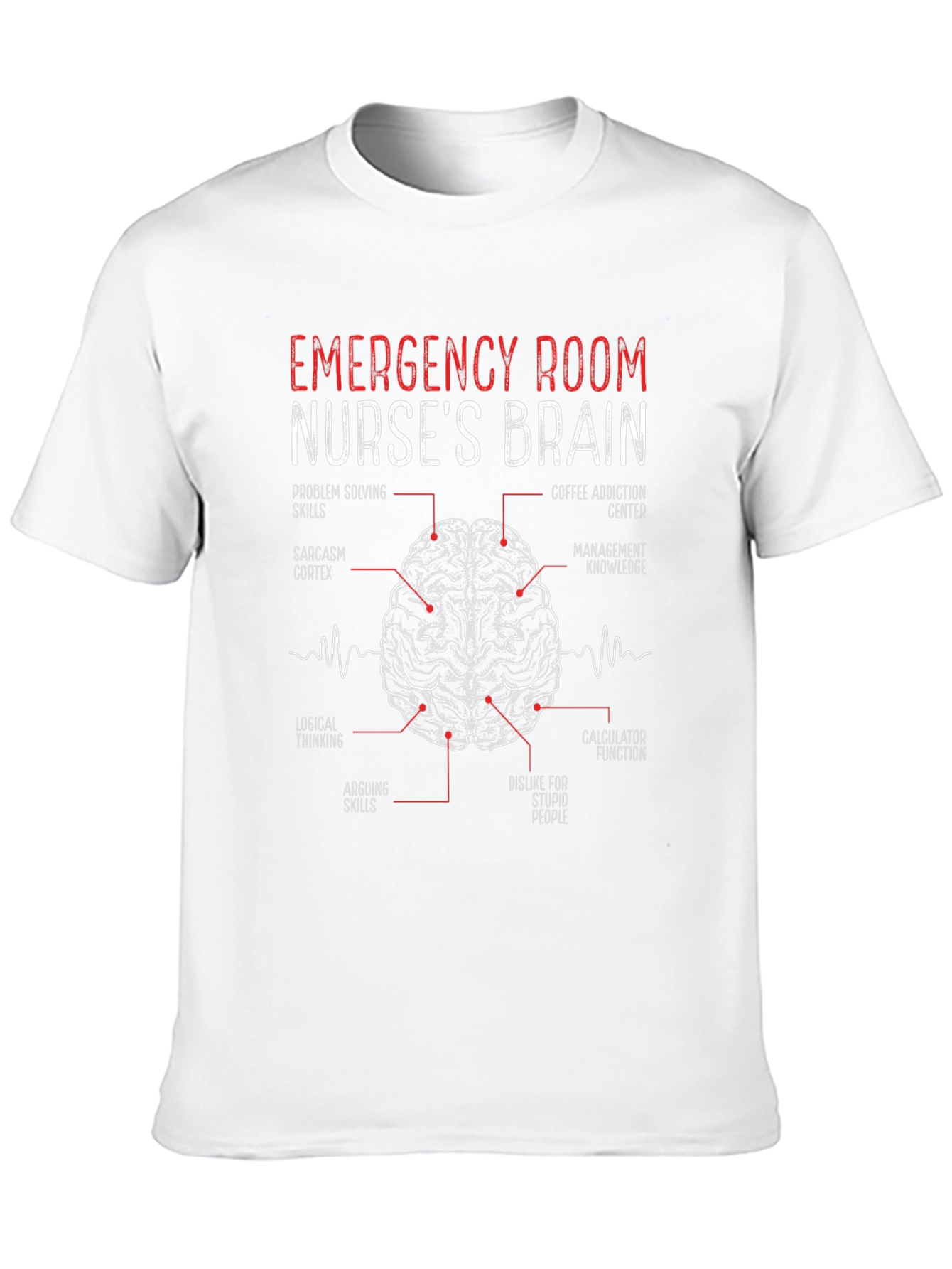 Emergency Room Nurse Brain T-Shirt
