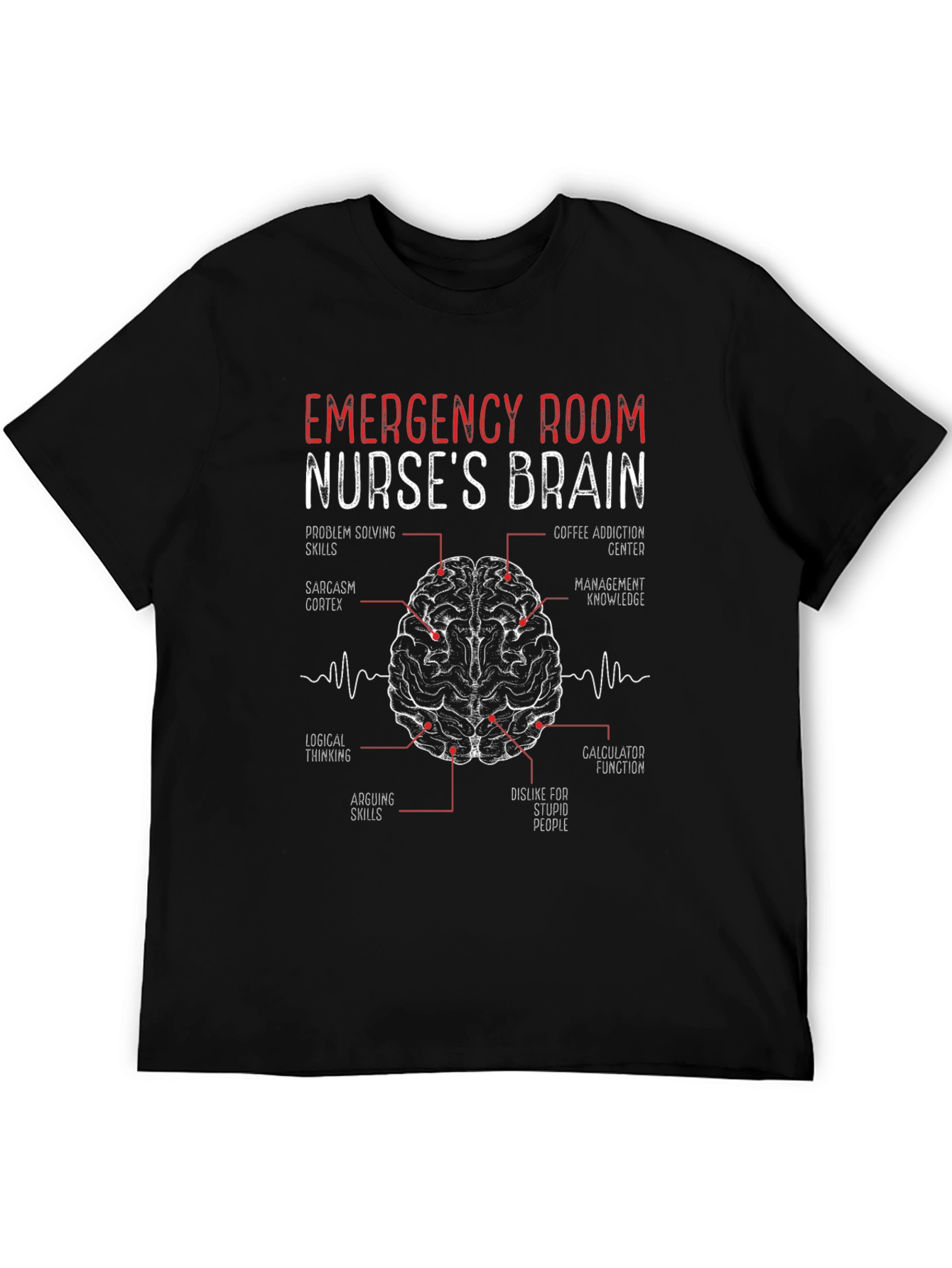Emergency Room Nurse Brain T-Shirt