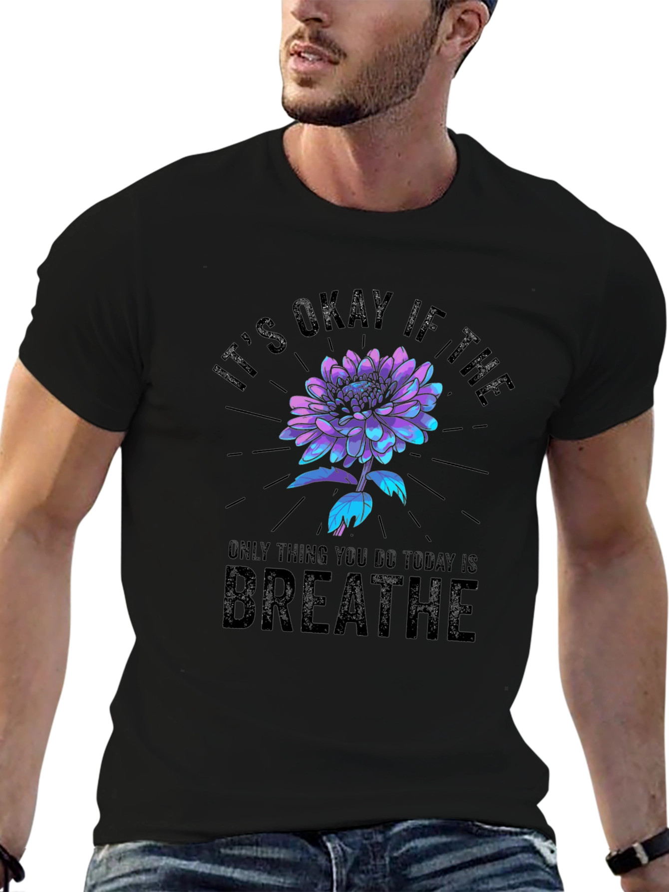 Breathe T-Shirt - Floral Graphic Tee