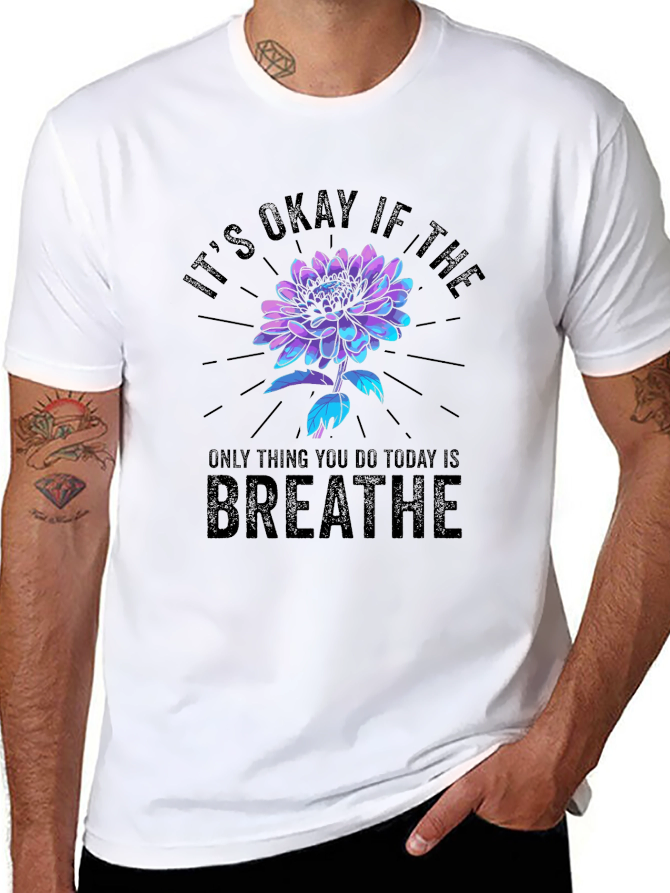 Breathe T-Shirt - Floral Graphic Tee
