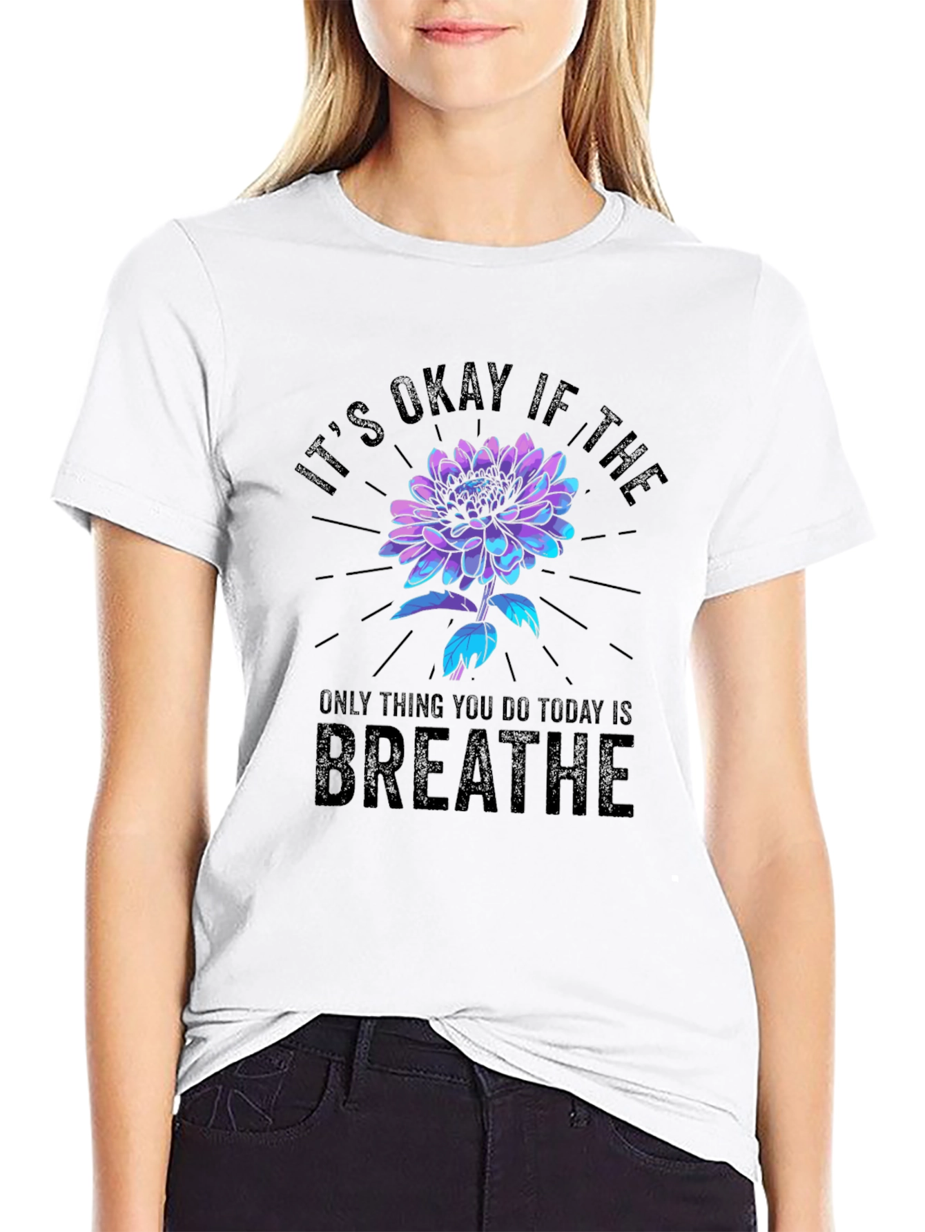 Breathe T-Shirt - Floral Graphic Tee