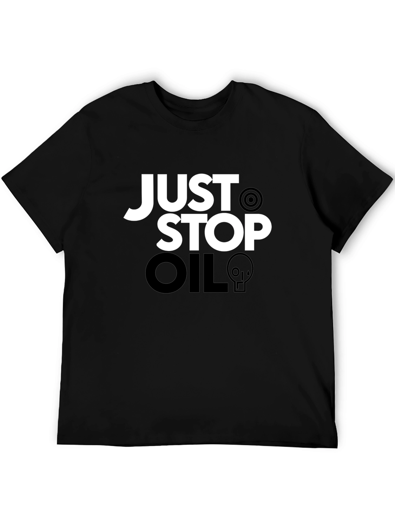 Just Stop Oil Graphic Tee - Black