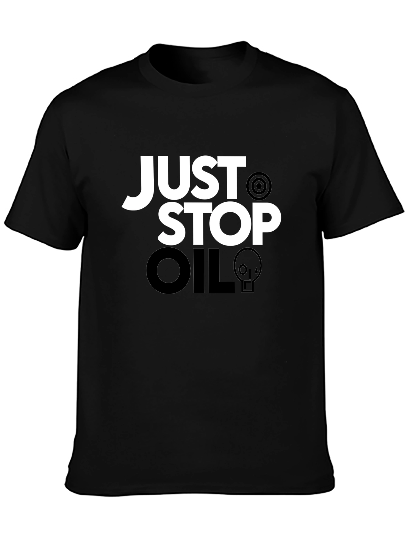Just Stop Oil Graphic Tee - Black