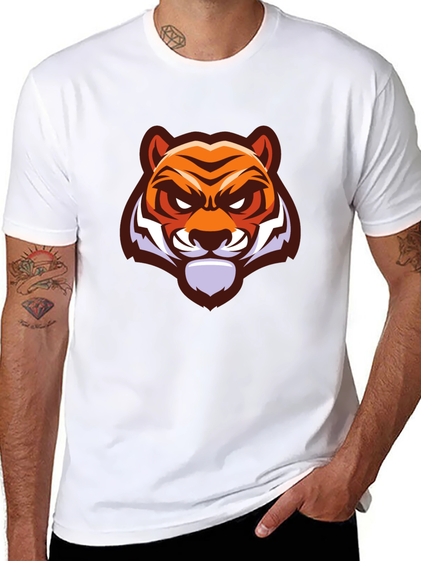 Black Tiger Graphic T-Shirt