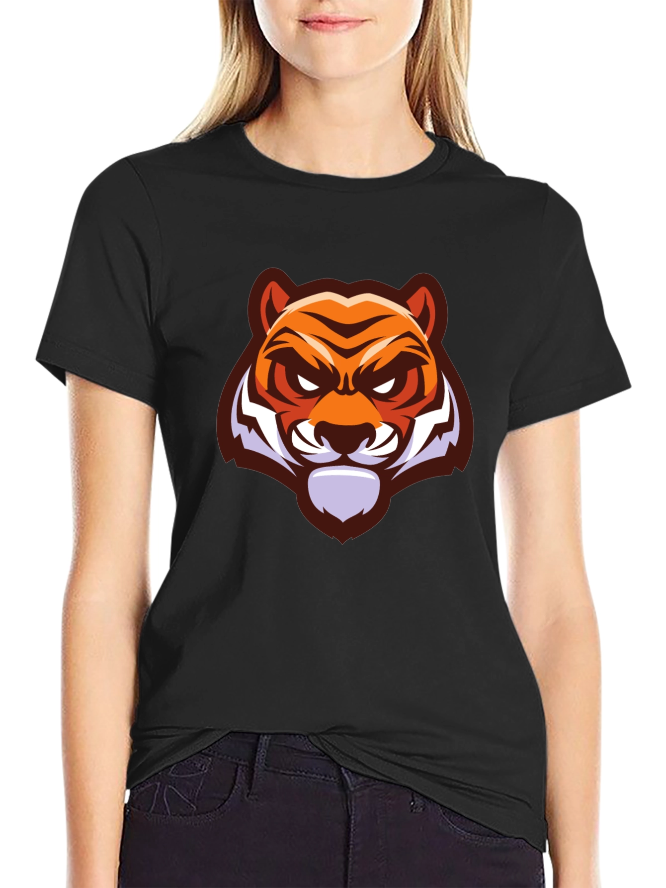 Black Tiger Graphic T-Shirt