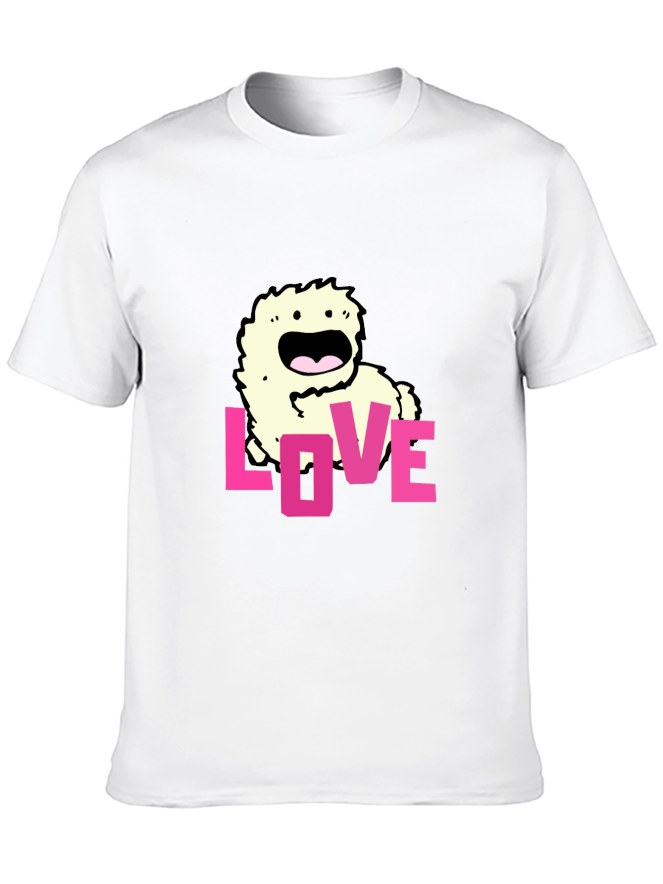 Love Monster Graphic Black T-Shirt